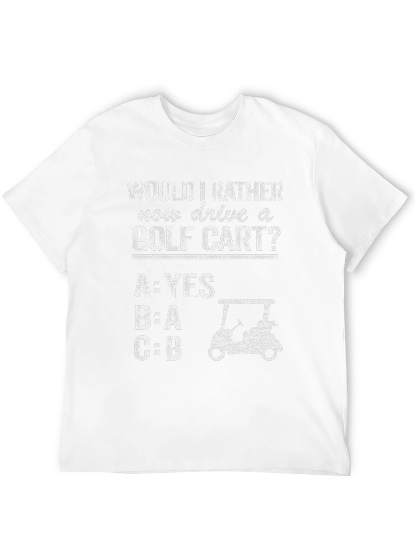 Black Funny Golf Cart T-Shirt view 12