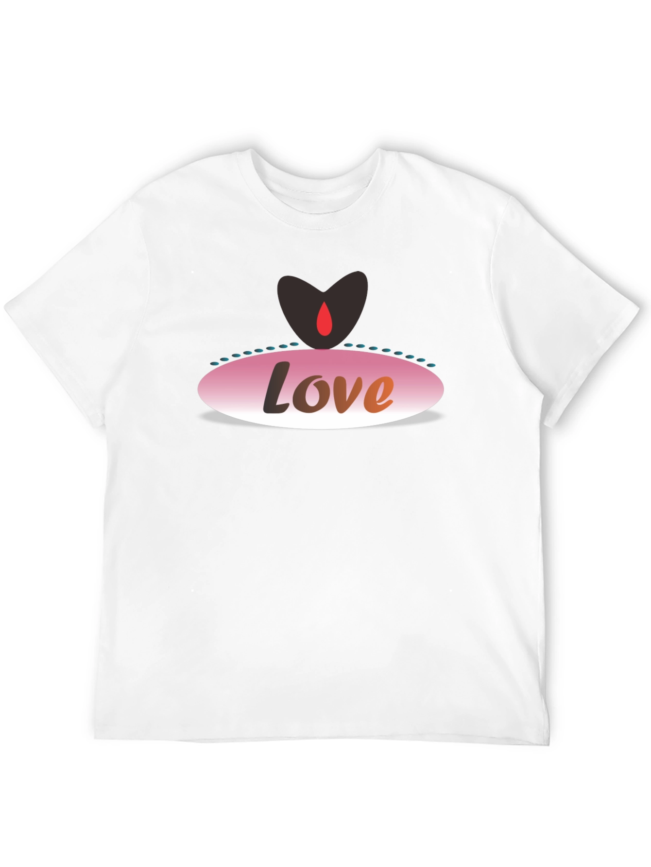 Black Love Graphic Black T-Shirt view 12