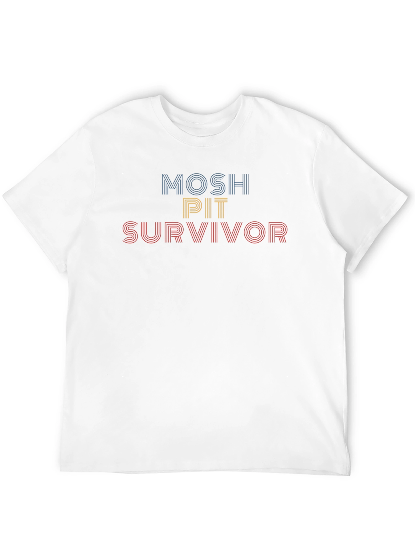 Black Mosh Pit Survivor Graphic T-Shirt view 12