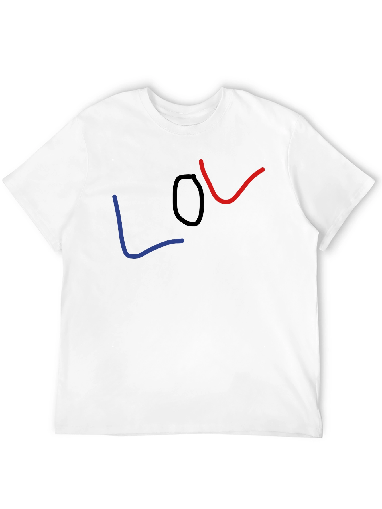 Black LOL Graphic Tee - Casual Black T-Shirt view 12