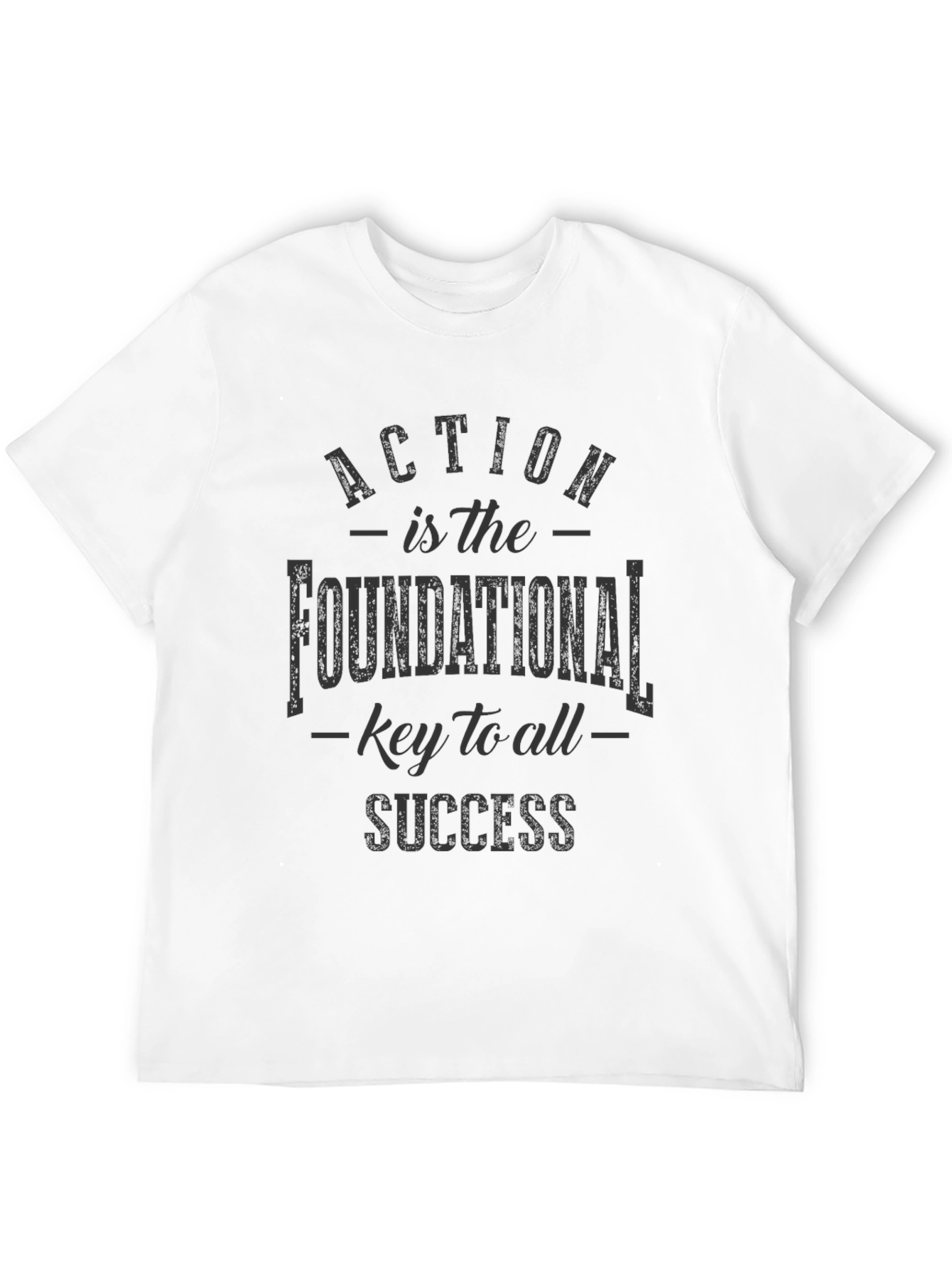 Black Action is Success T-Shirt - Inspiring Graphic Tee view 12