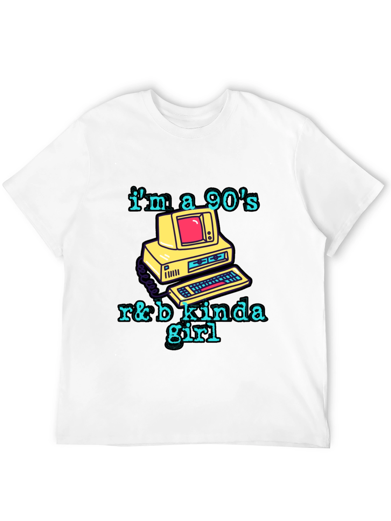 Black Retro 90's R&B Kinda Girl Graphic Tee view 12