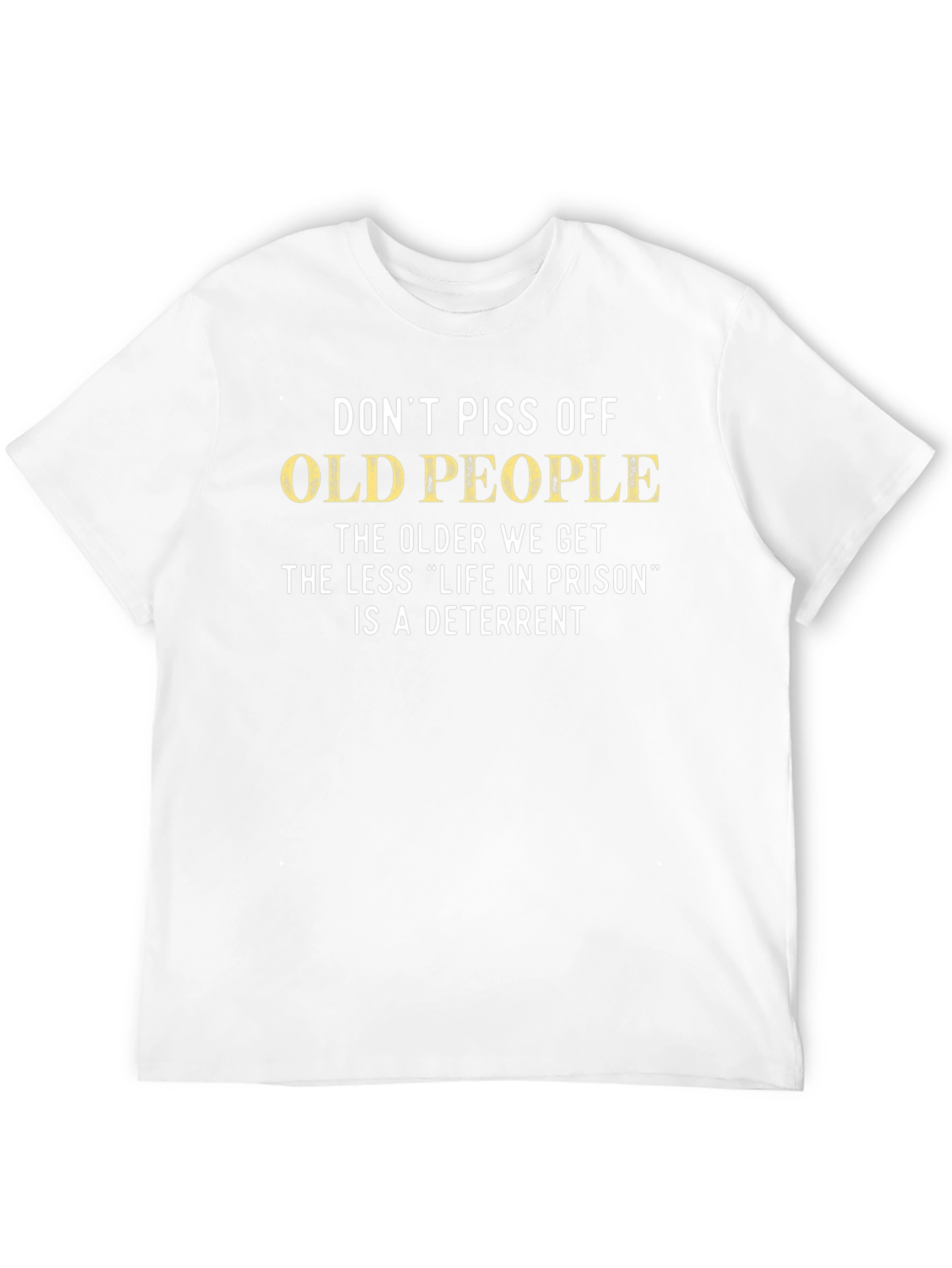 Black Funny Old People Graphic T-Shirt view 12
