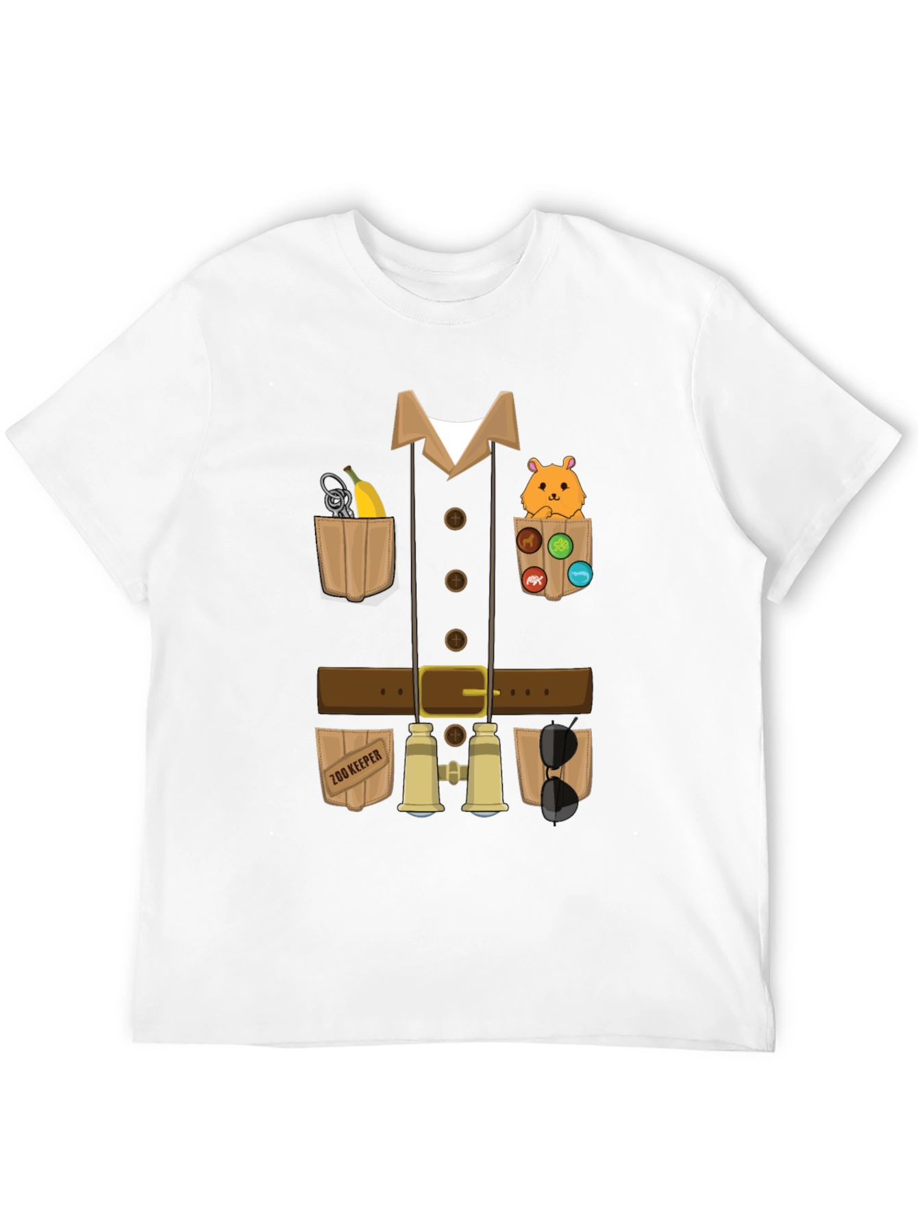 Black Zoo Keeper Costume T-Shirt view 12