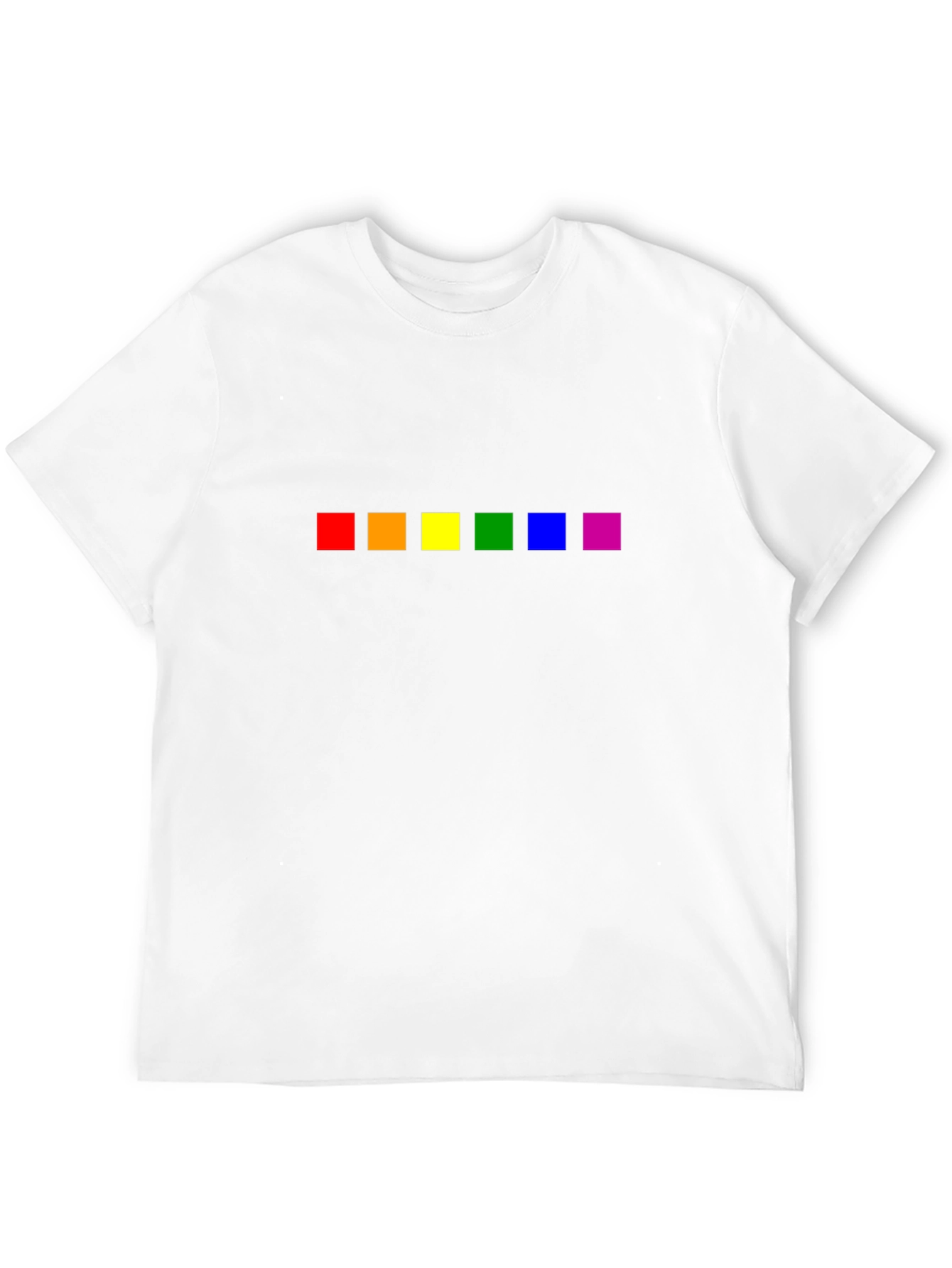 Black Pride Rainbow Squares Black T-Shirt view 12