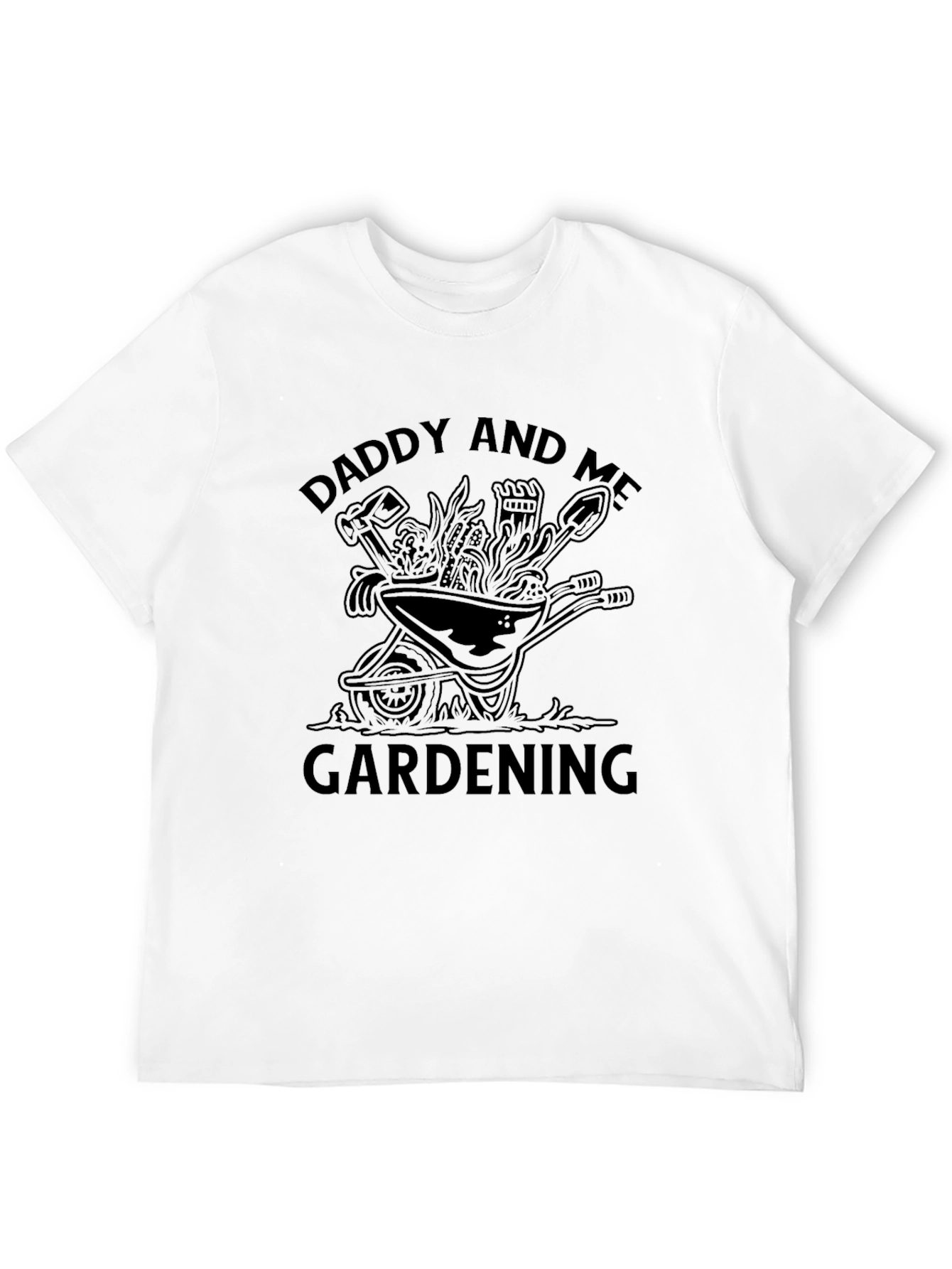 Black Daddy and Me Gardening Black T-Shirt view 12
