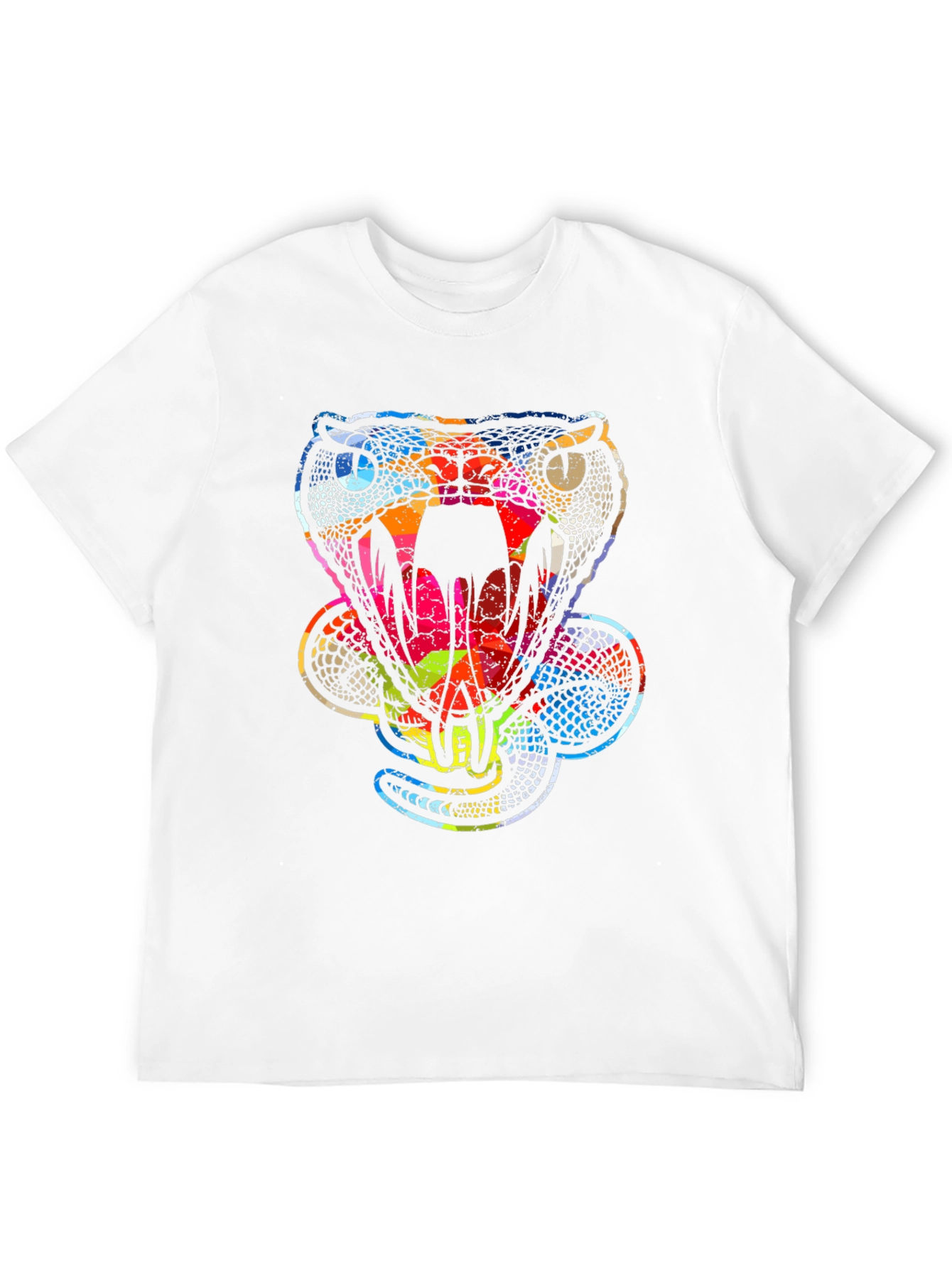 Black Psychedelic Snake Print Tee view 12