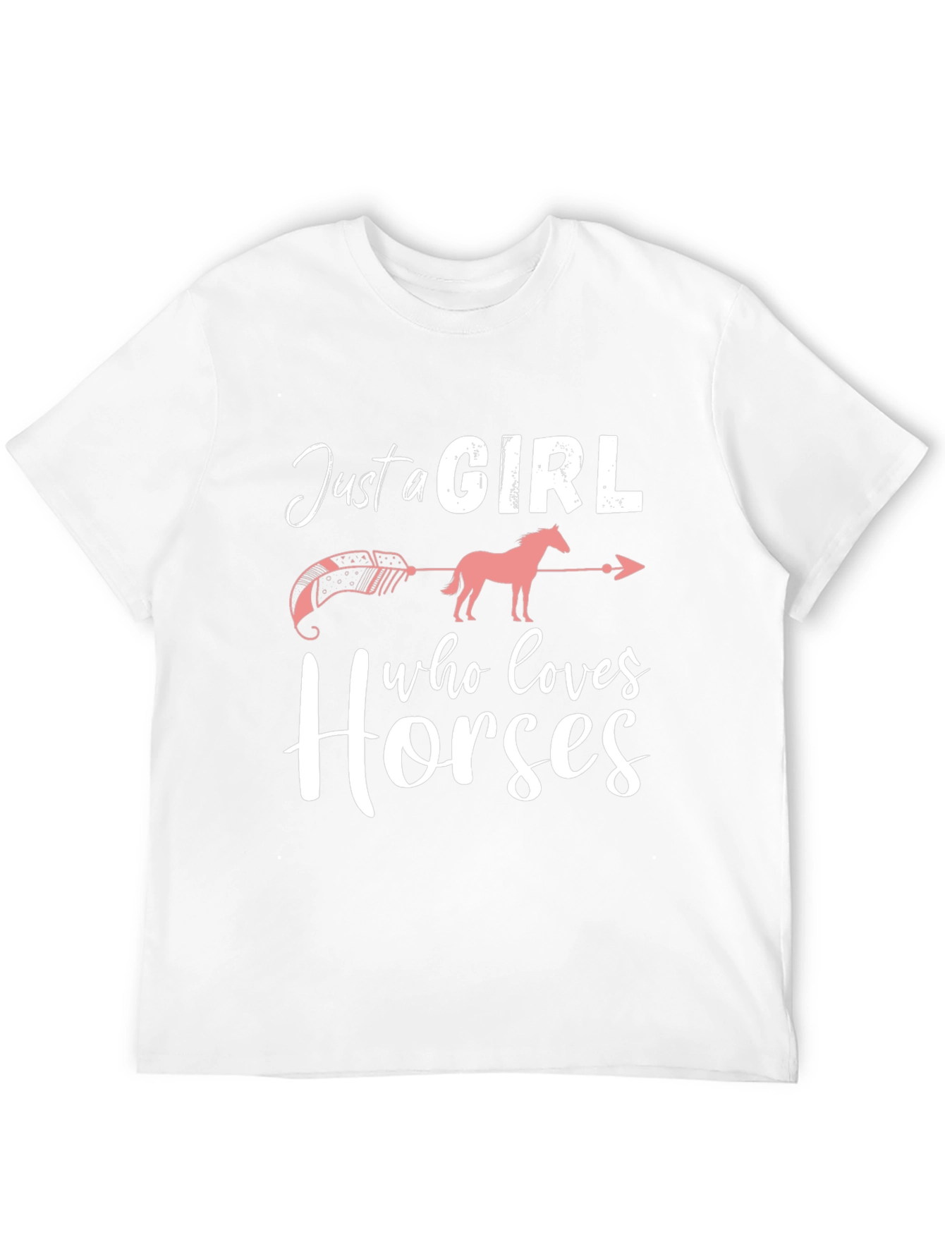 Black Just a Girl Who Loves Horses T-Shirt view 12