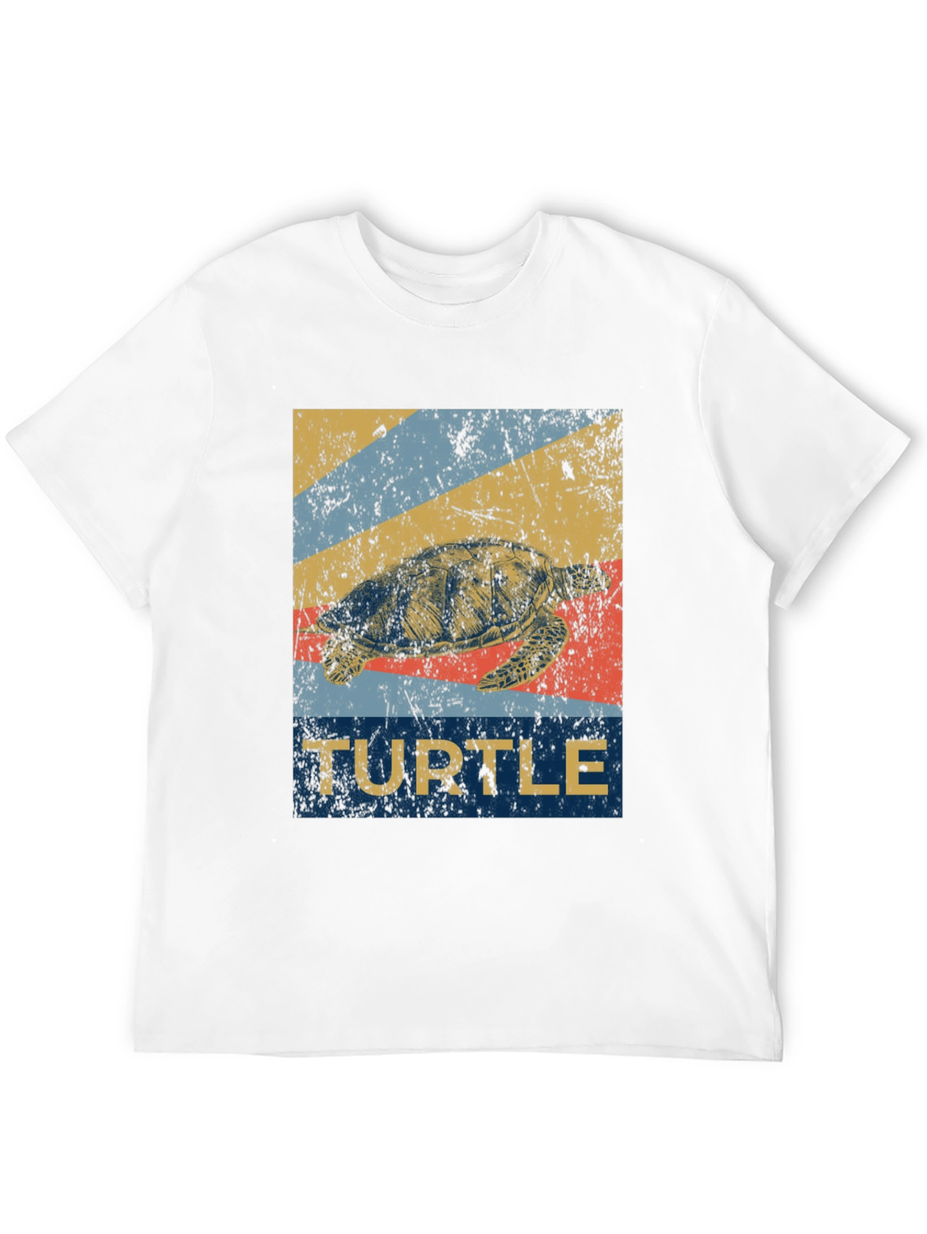 Black Vintage Turtle T-Shirt - Retro Sea Life Graphic Tee view 12