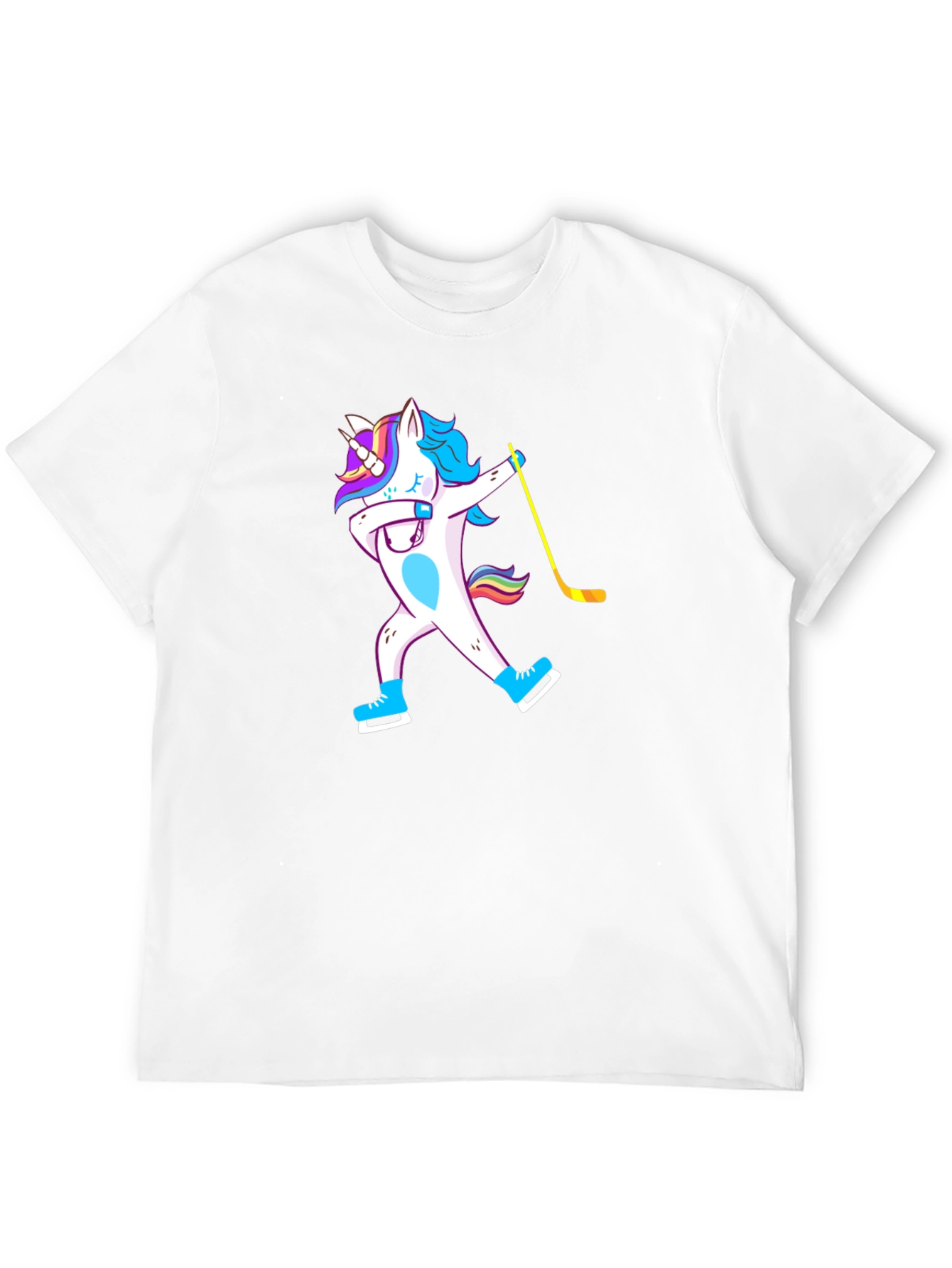 Black Unicorn Dab Hockey T-Shirt - Black view 12