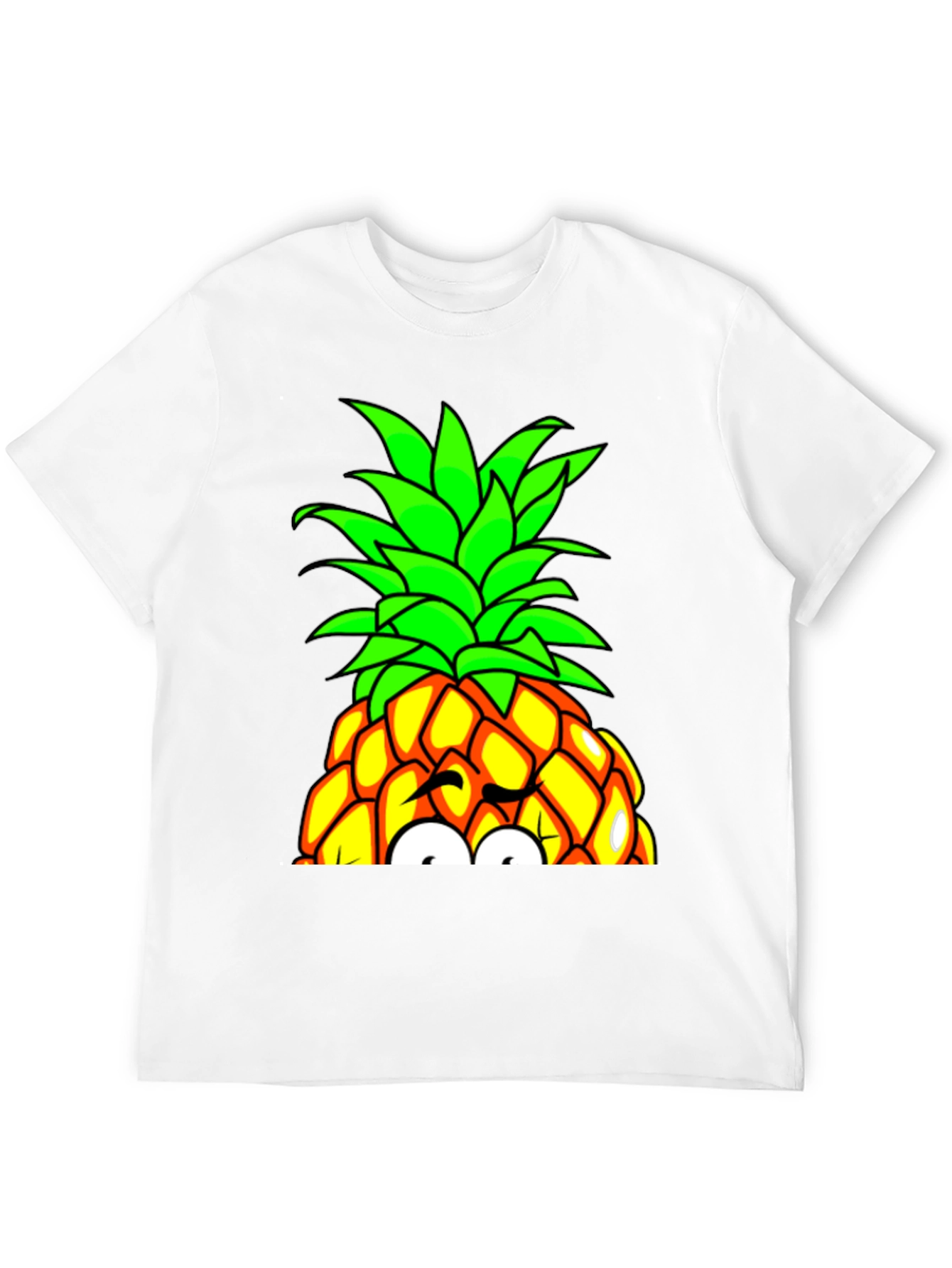 Black Fun Pineapple Graphic Tee - Quirky Design view 12