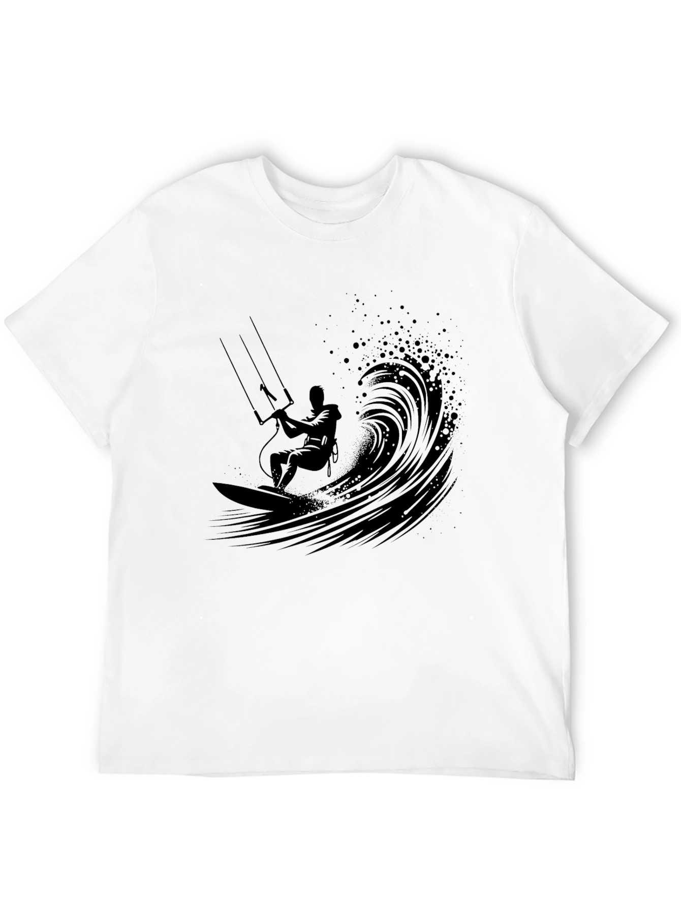 Black Kitesurfer Graphic Tee - Ride the Wave view 12