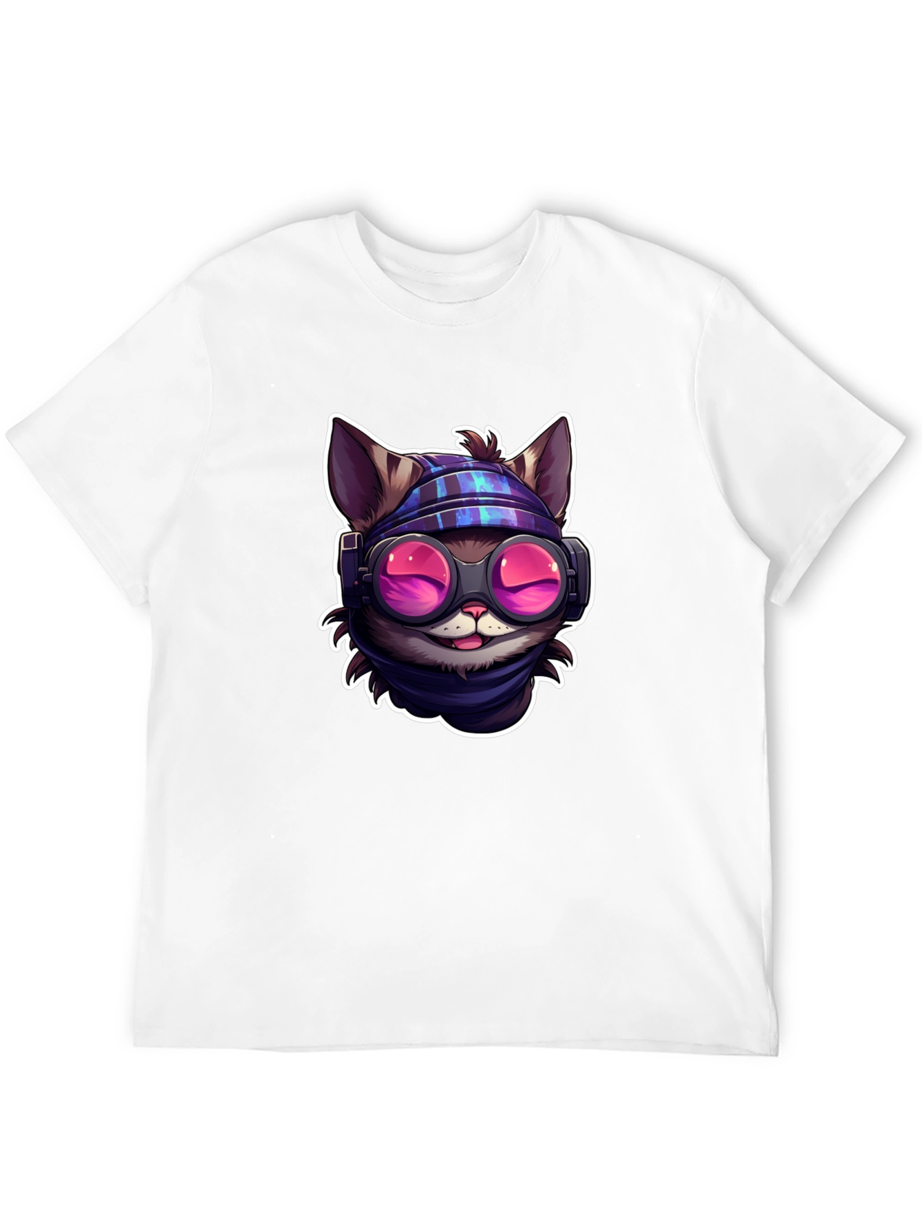 Black Cool Cat Tee - Steampunk Style view 12