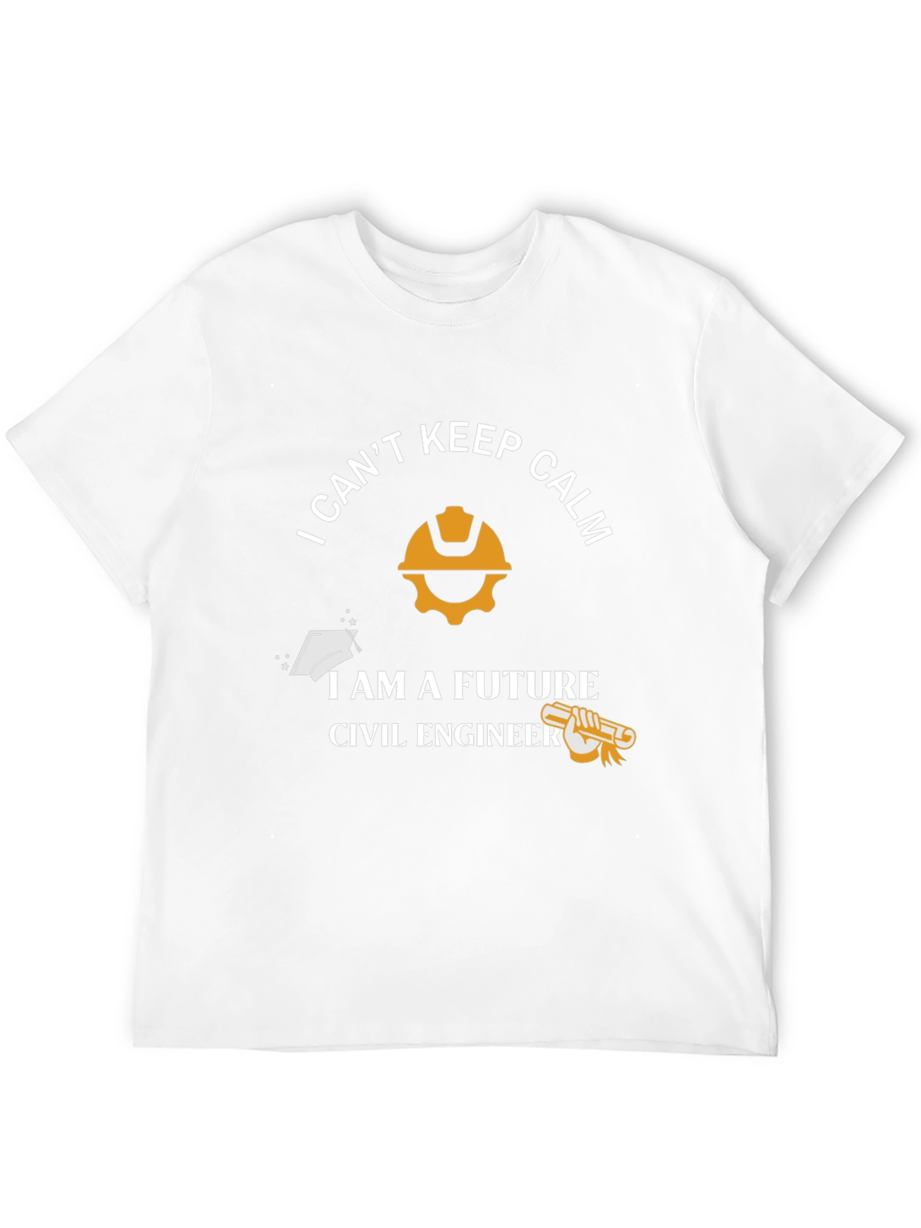 Black Future Civil Engineer T-Shirt - "I Can't Keep Calm" view 12