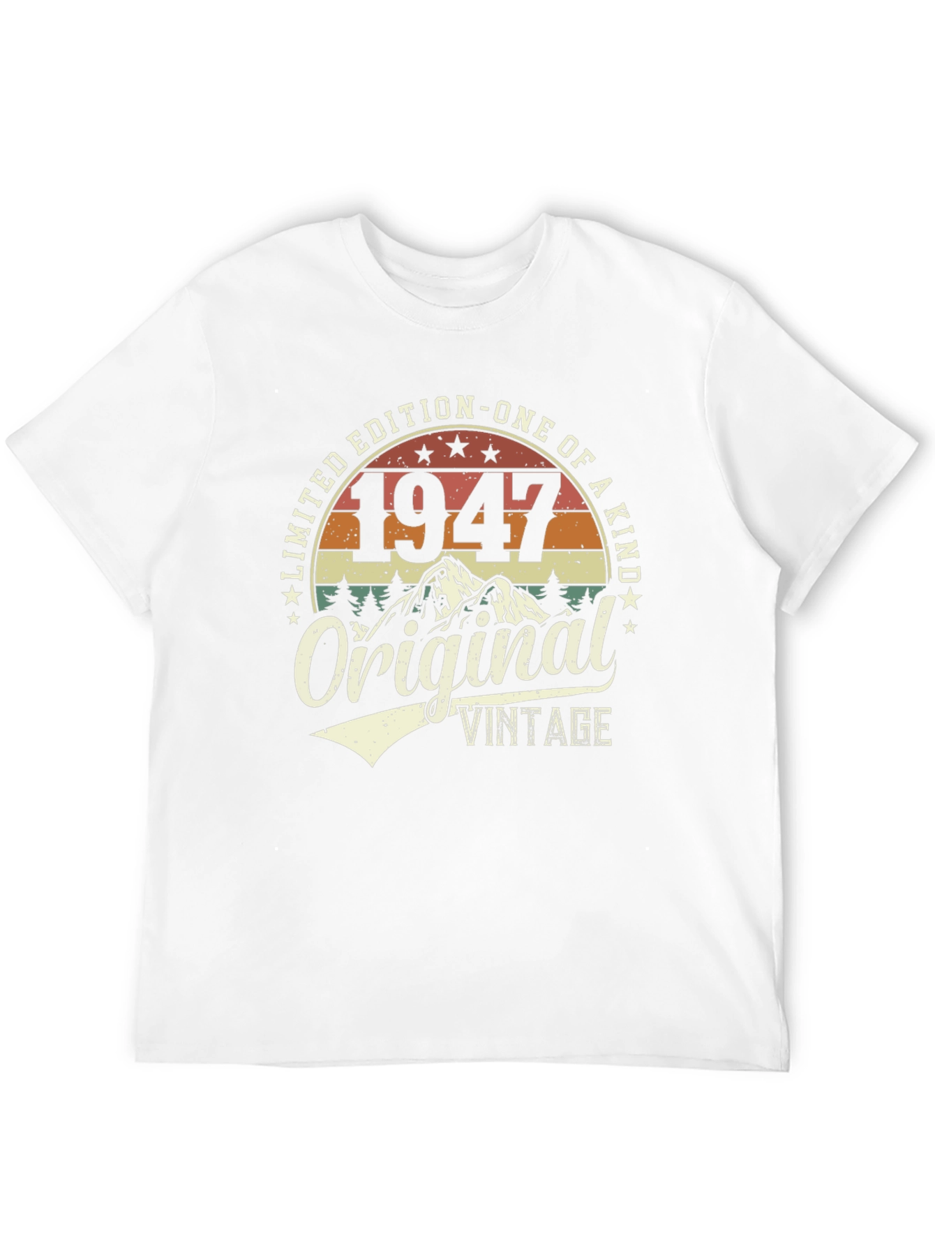 Black 1947 Original Vintage Limited Edition Graphic T-Shirt view 12