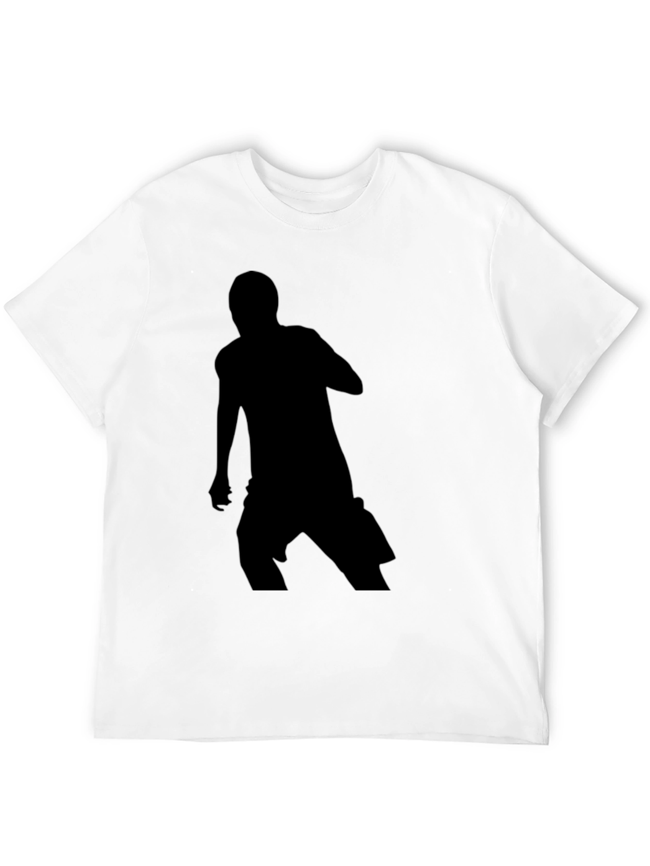 Black Men's Silhouette Graphic Print T-Shirt view 12
