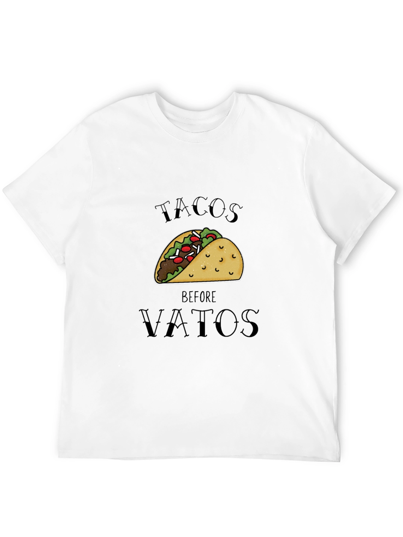 Black Tacos Before Vatos Black Graphic Tee view 12