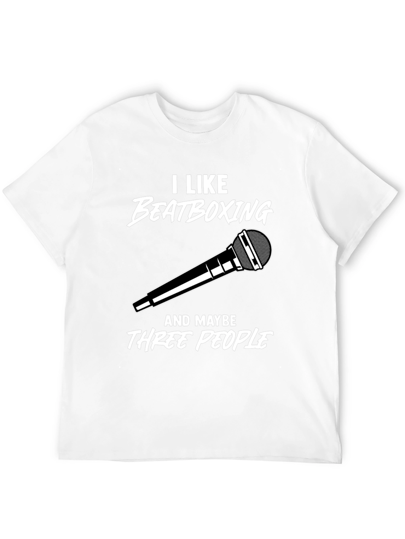 Black I Like Beatboxing T-Shirt - Funny Musician Tee view 12