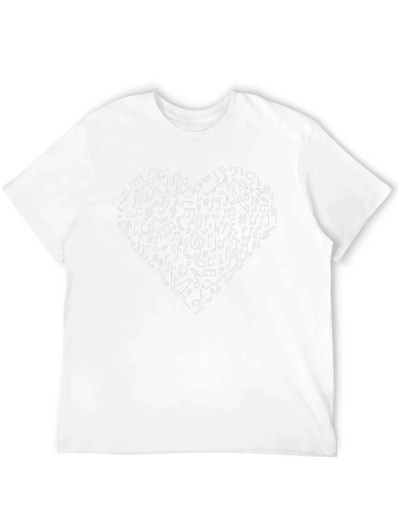 Black Musical Heart Graphic Tee - Black view 12
