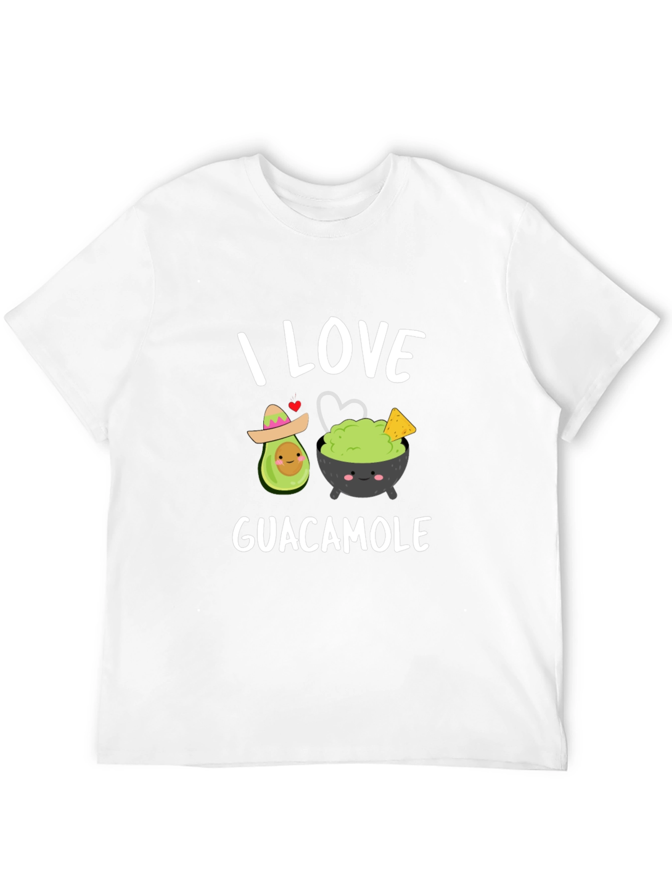 Black I Love Guacamole T-Shirt - Avocado & Dip Design view 12