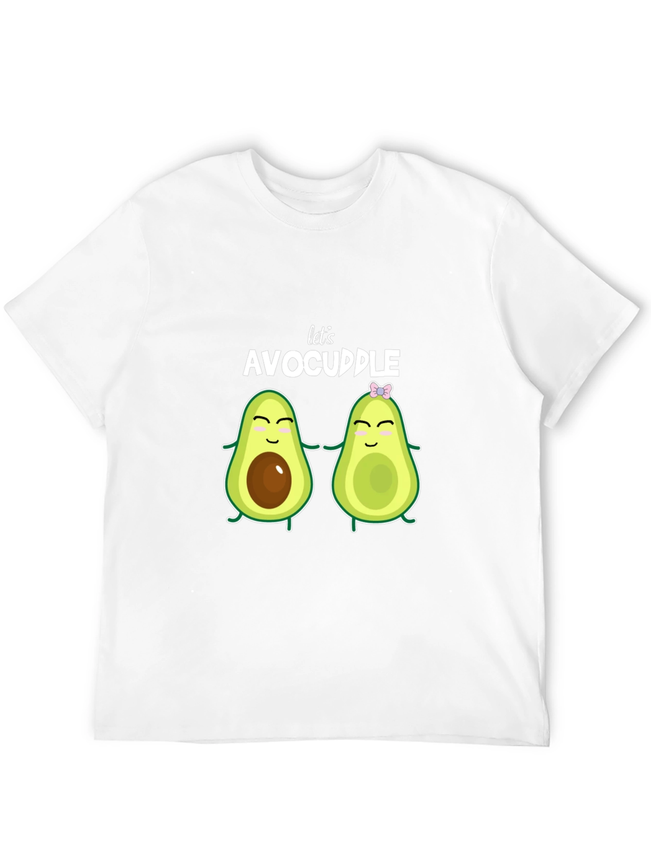 Black Let's Avocuddle Black T-Shirt view 12