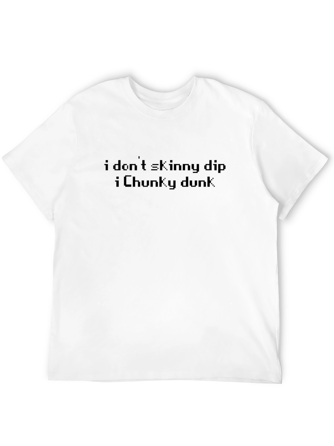 Black I Don't Skinny Dip I Chunky Dunk T-Shirt view 12