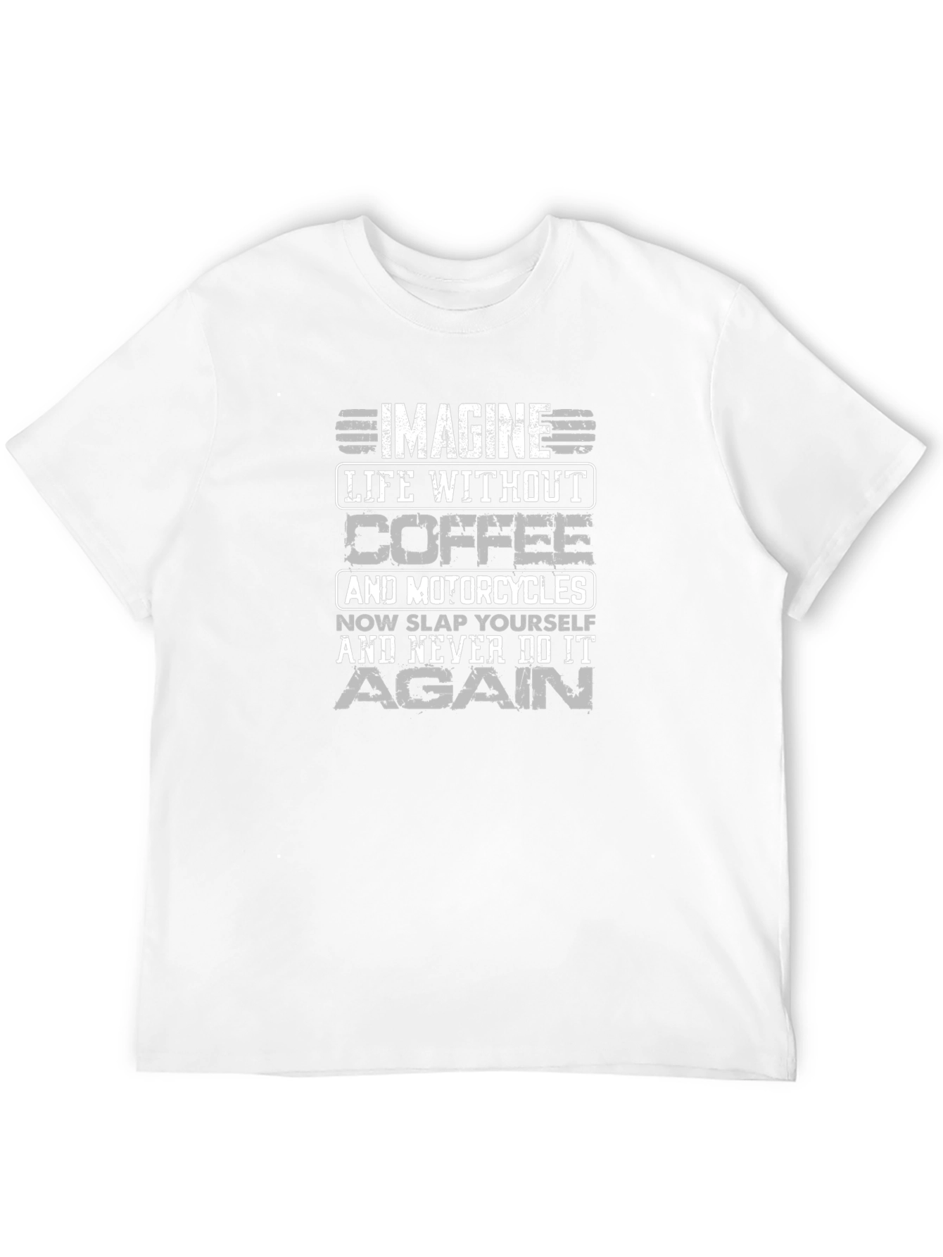 Black Coffee & Motorcycles Graphic T-Shirt - Black view 12