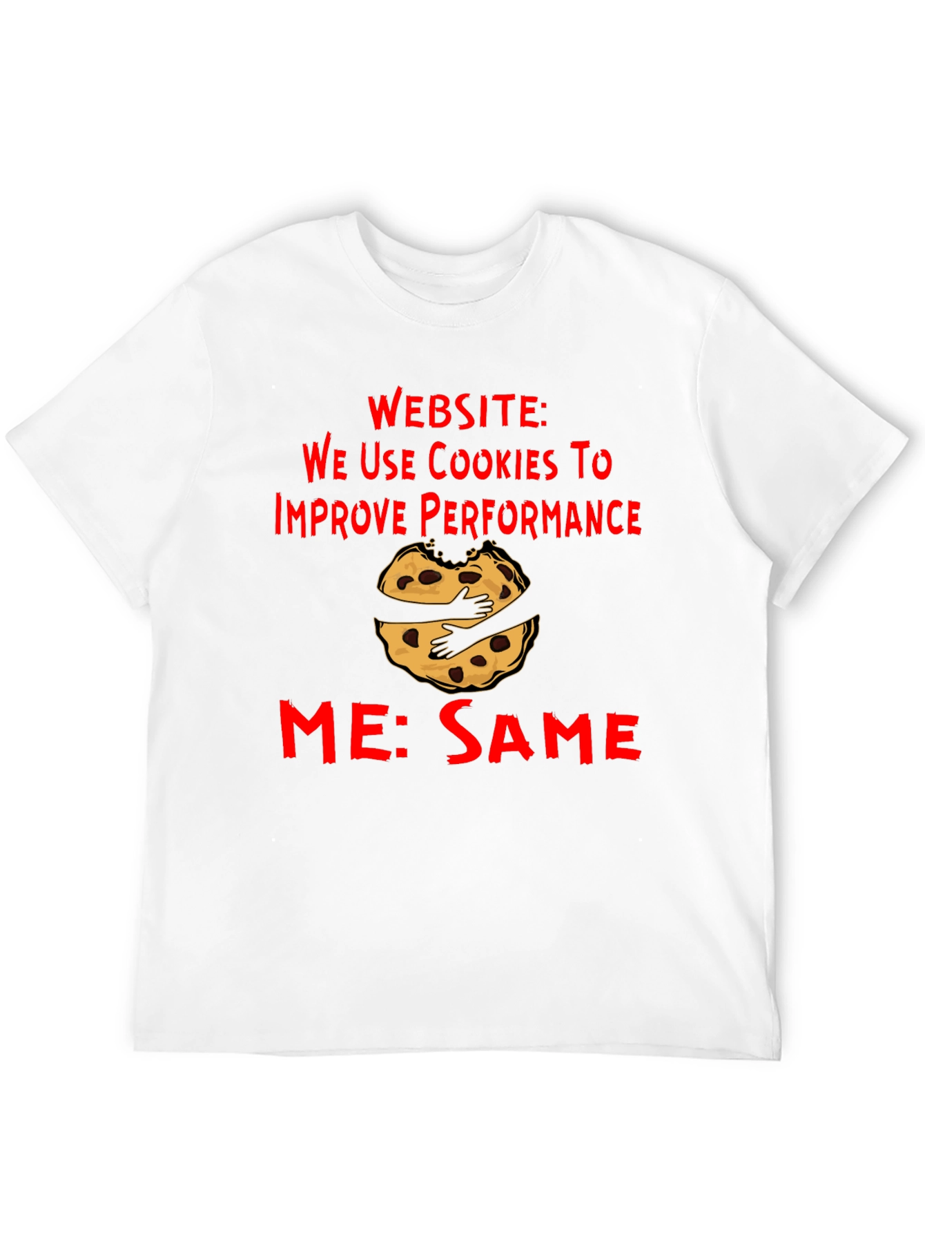 Black Cookie Lover T-Shirt - Funny Graphic Tee view 12