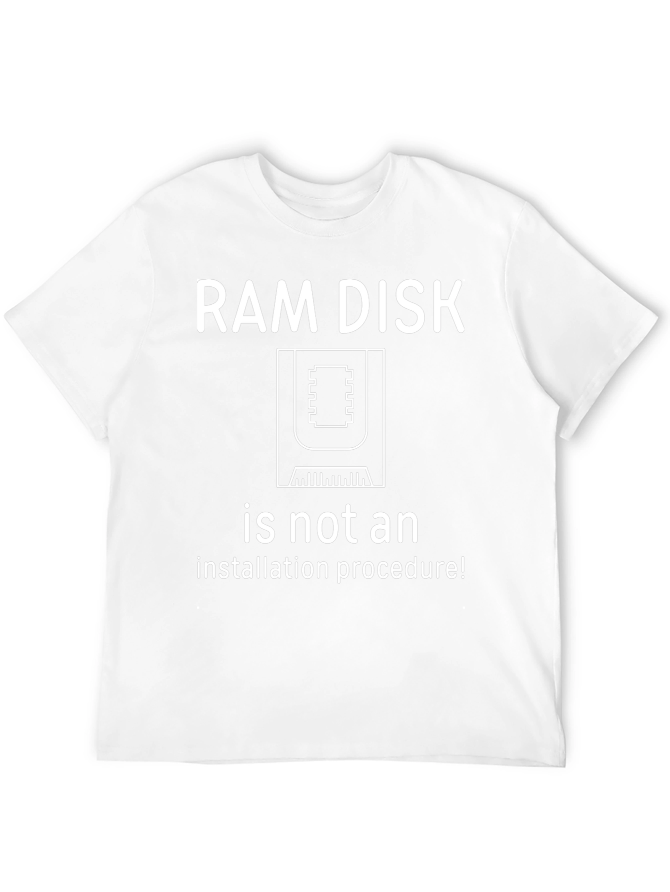 Black RAM Disk Humor Tee - Tech Geek T-Shirt view 12