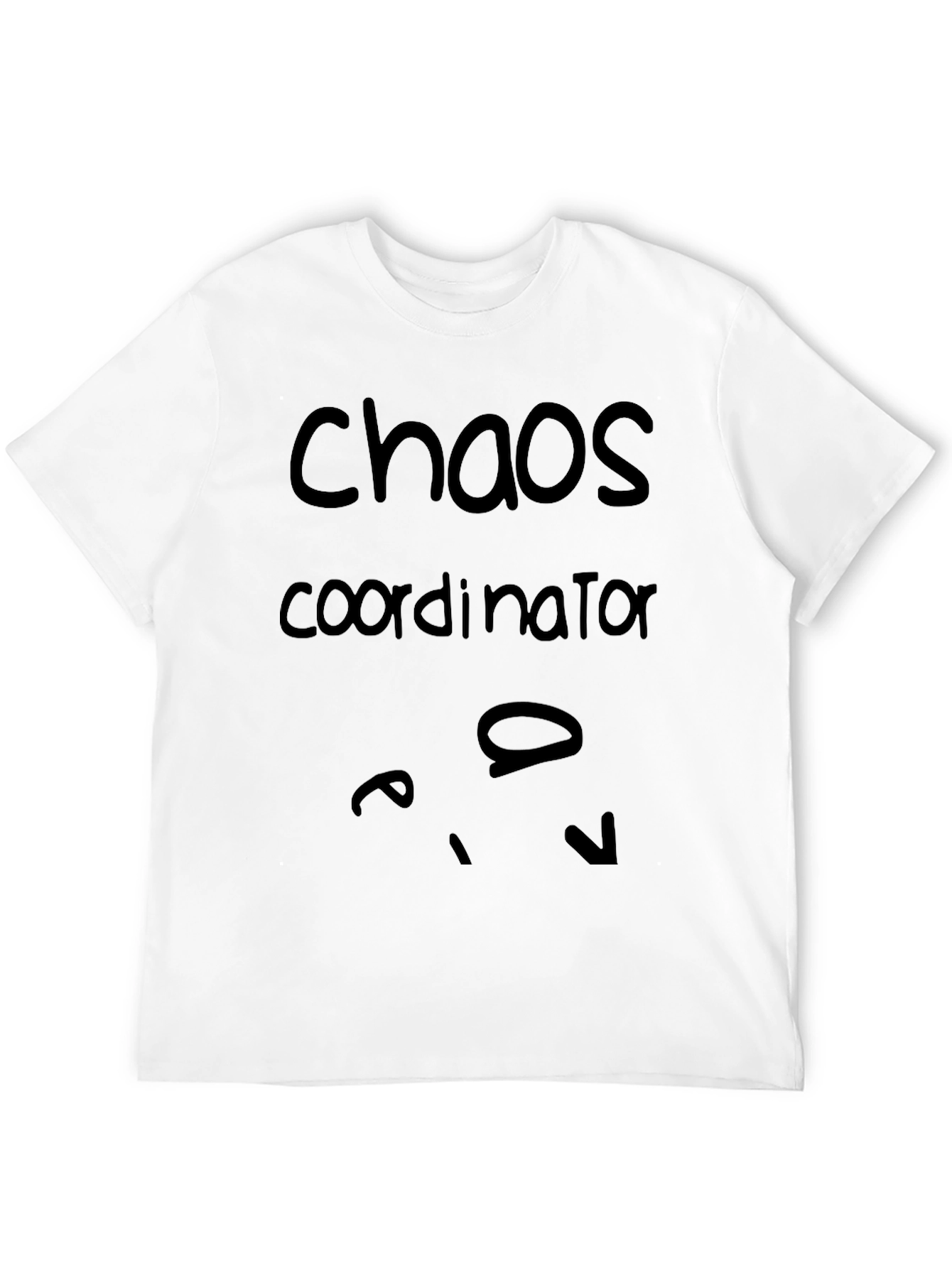 Black Chaos Coordinator Graphic Tee - Black Cotton Blend view 12