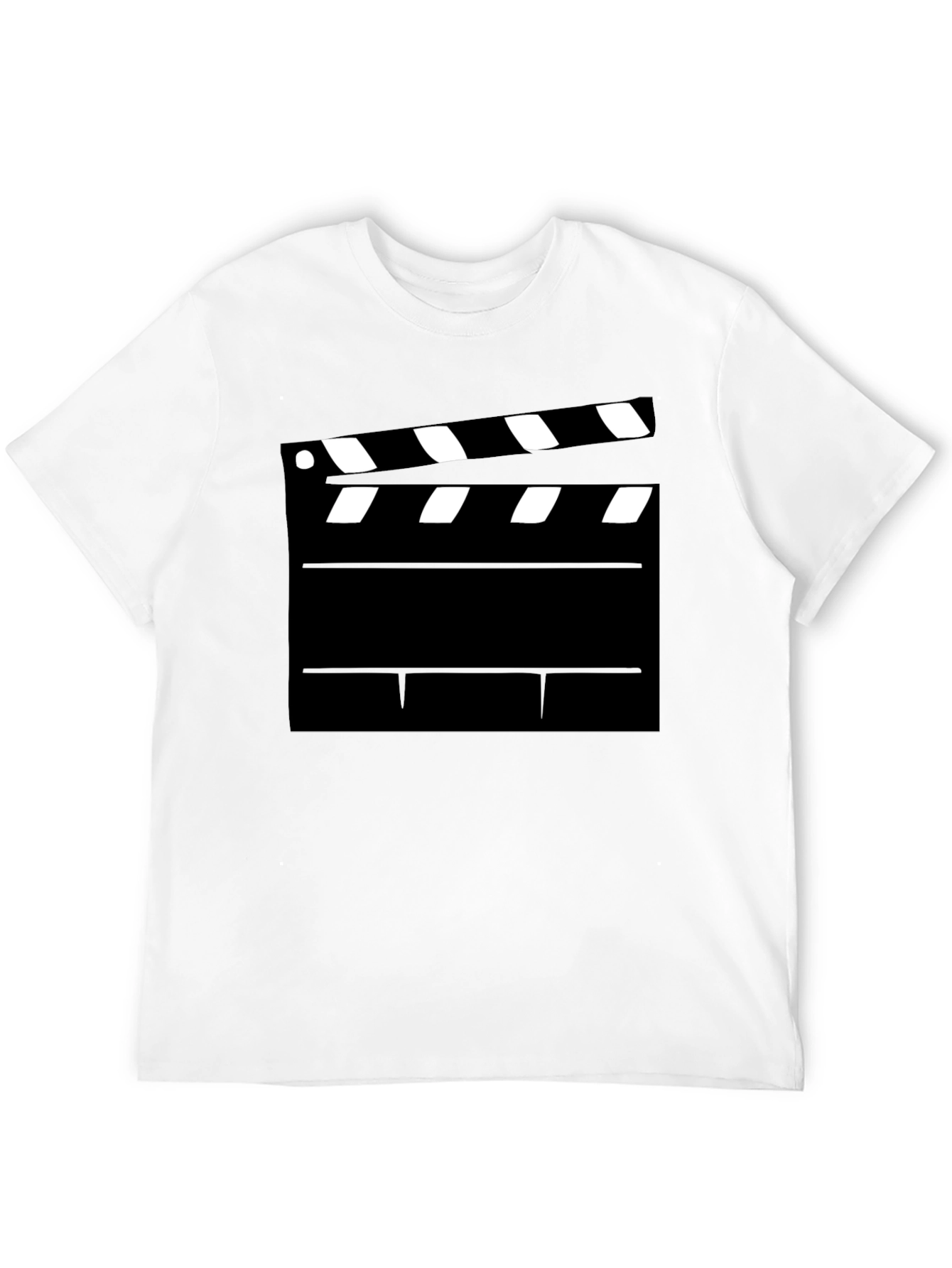 Black Movie Clapperboard Graphic T-Shirt - Film Lover Tee view 12