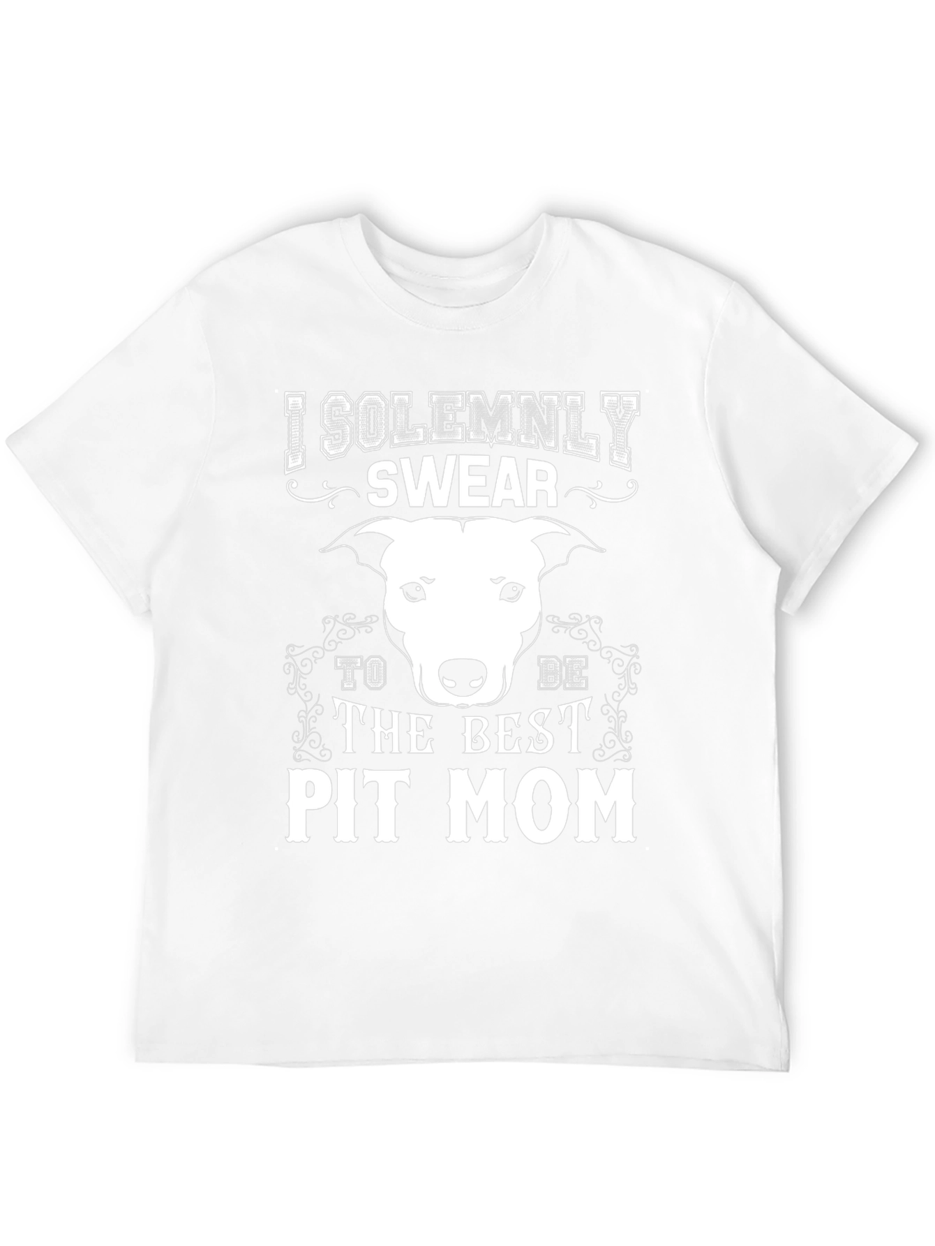 Black I Solemnly Swear Pit Mom T-Shirt view 12