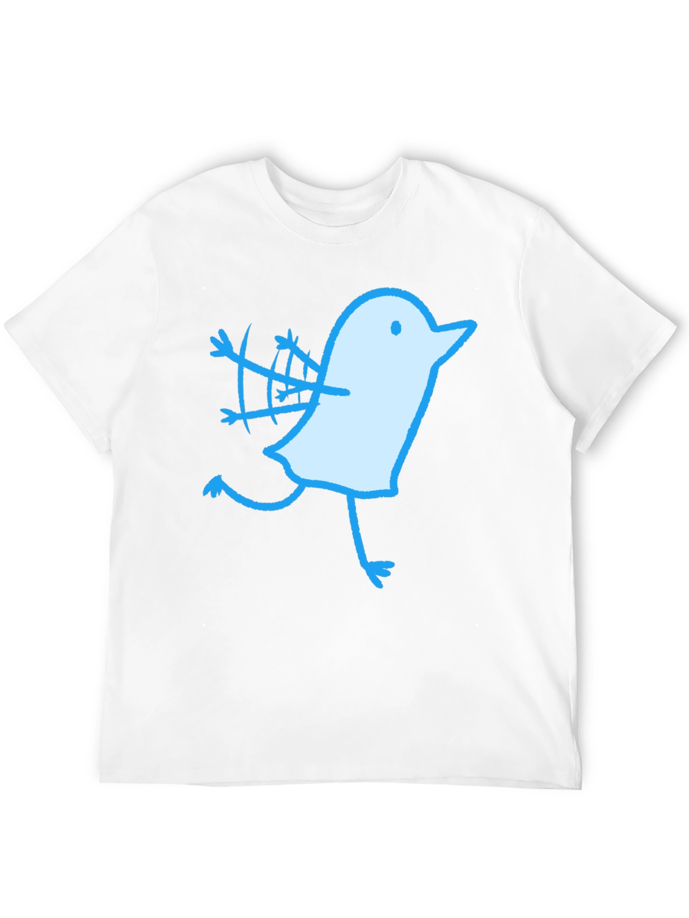 Black Novelty Bird Graphic Black T-Shirt view 12