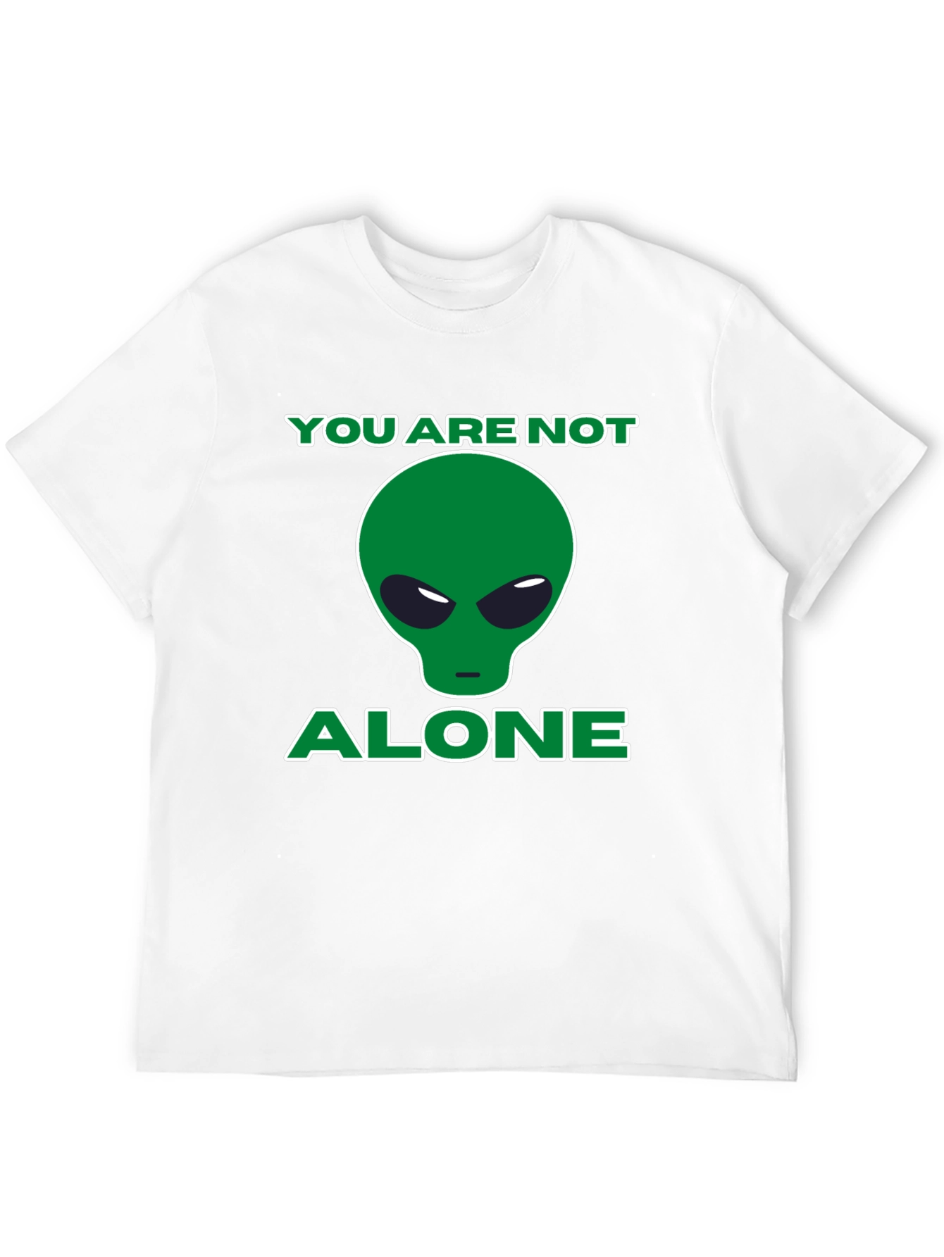 Black Alien Graphic T-Shirt - You Are Not Alone view 12
