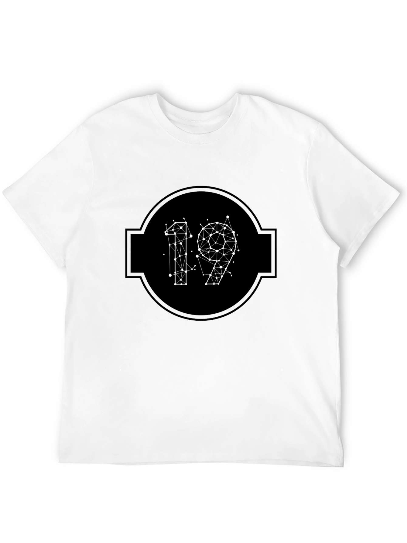 Black Abstract 19 Graphic Tee - Black view 12