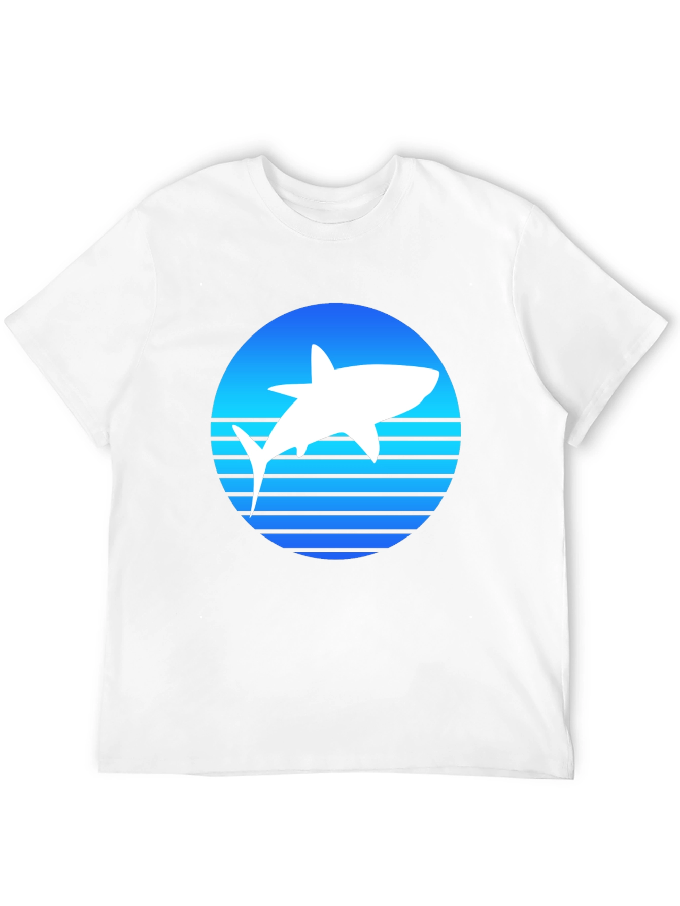 Black Shark Silhouette Graphic Tee view 12