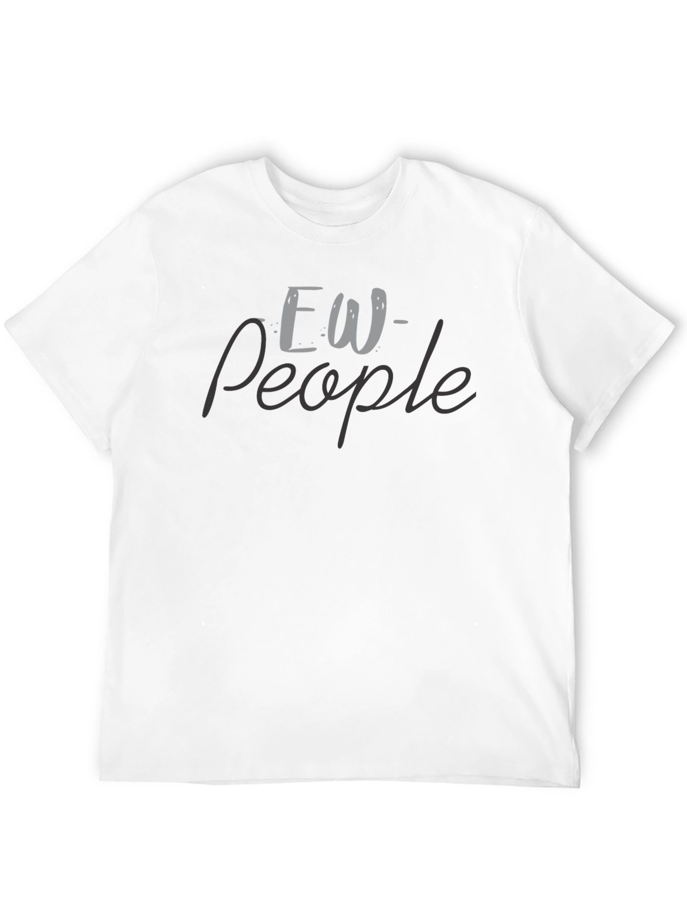 Black Ew People Graphic Tee - Soft Black T-Shirt view 12