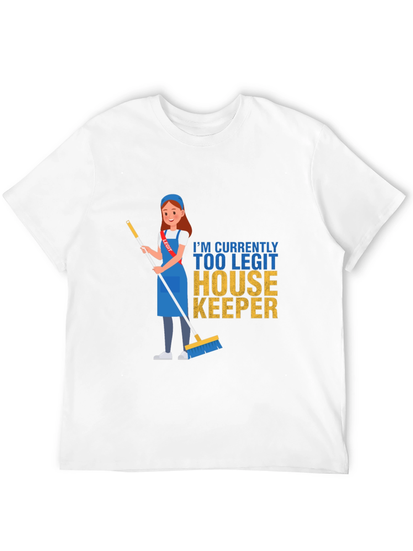 Black Too Legit Housekeeper T-Shirt view 12