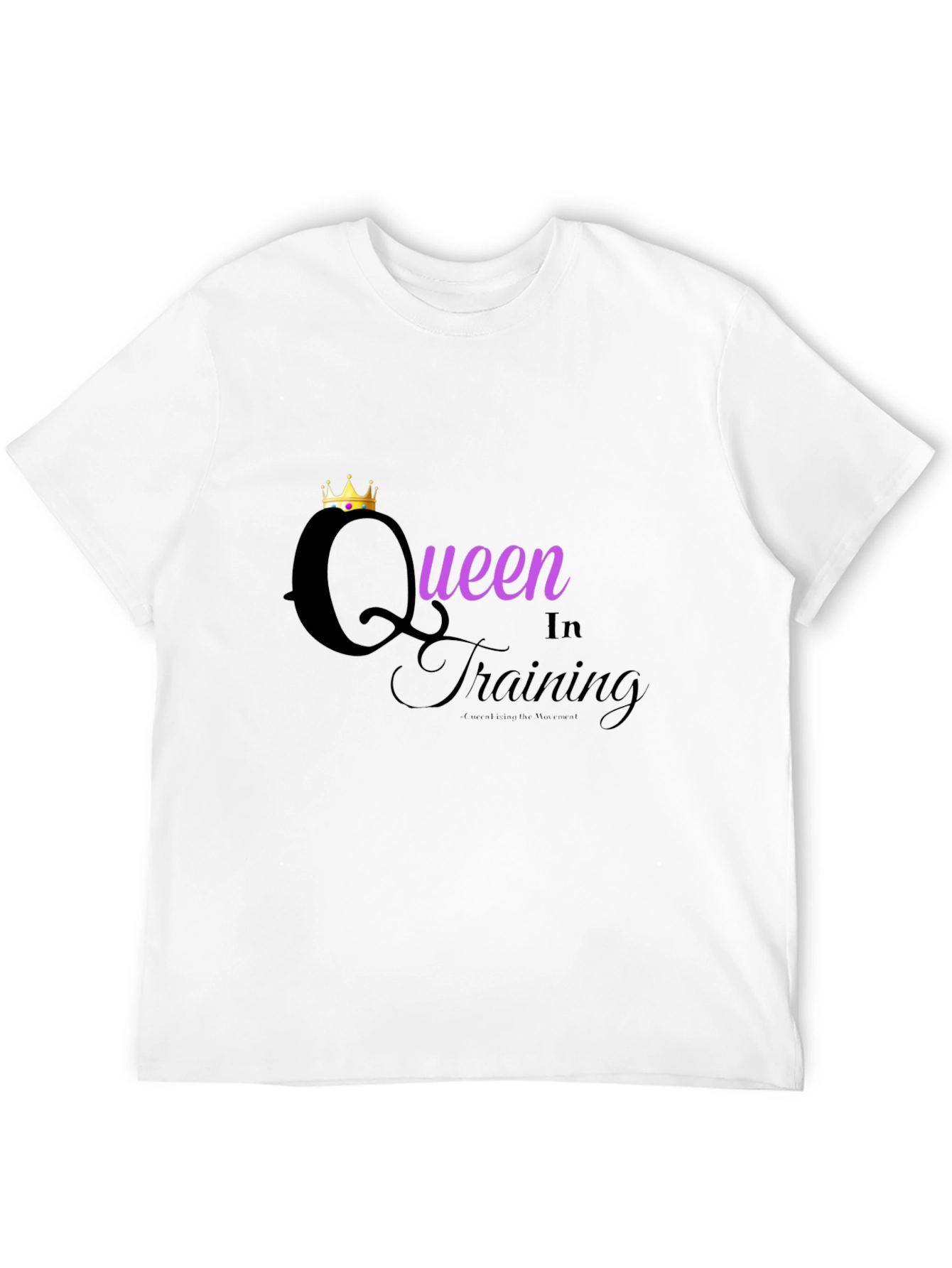 Black Queen in Training Graphic Tee - Black view 12