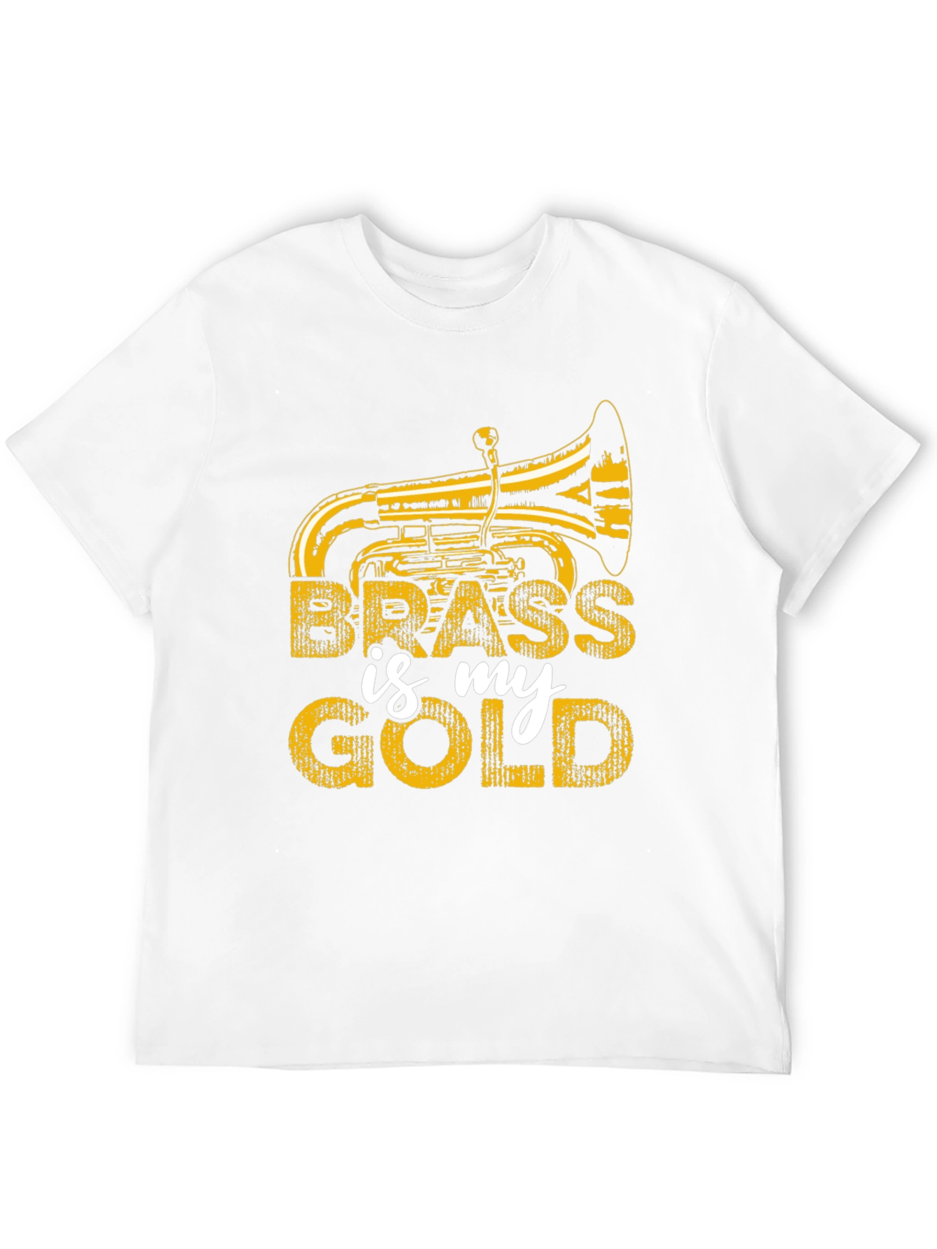 Black Brass is My Gold Tuba Player T-Shirt view 12