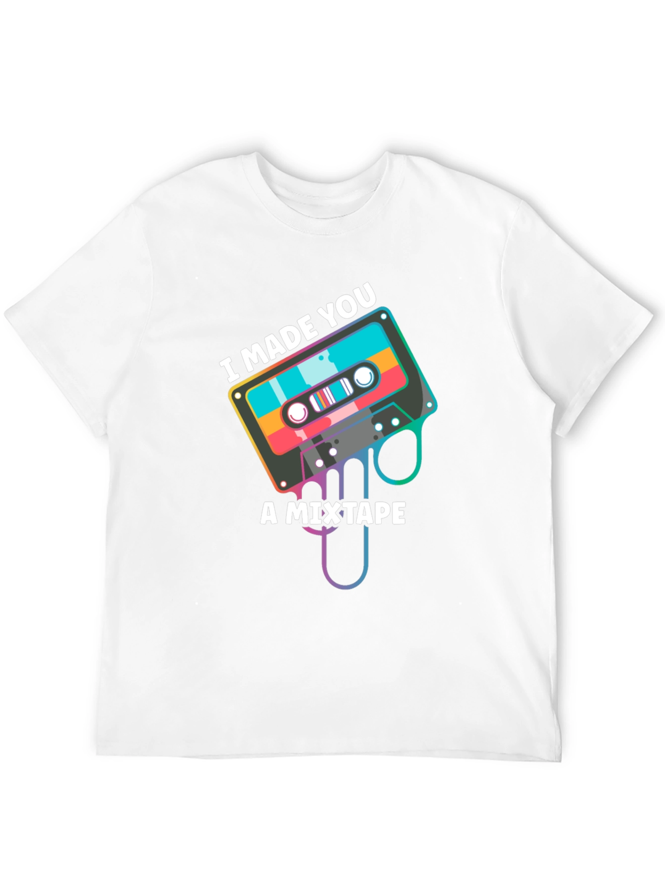 Black I Made You a Mixtape Graphic T-Shirt view 12