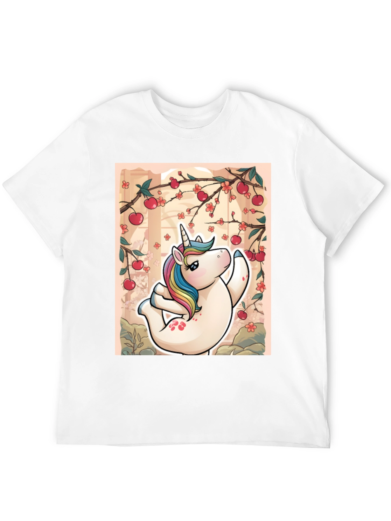 Black Unicorn Yoga T-Shirt - Relaxed Fit Black Tee view 12