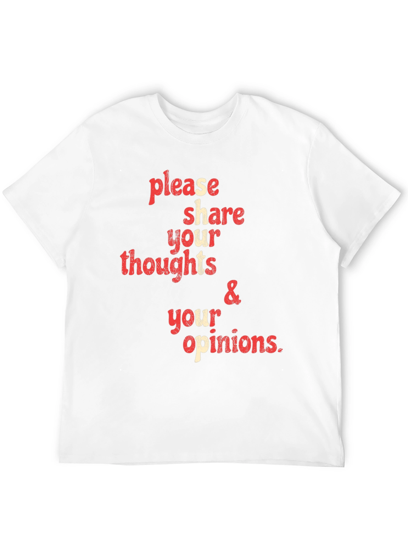 Black Share Your Thoughts Graphic Tee - Black view 12