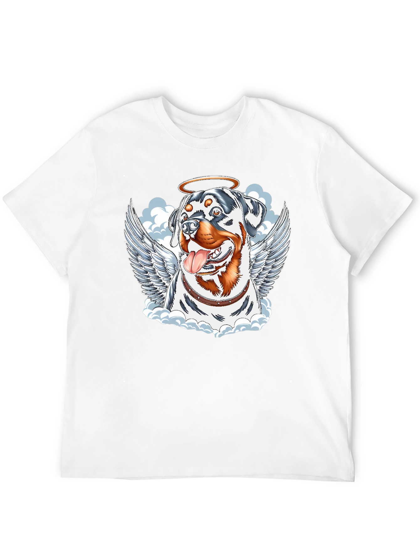 Angel Dog Graphic Tee - Rottweiler with Wings - 12