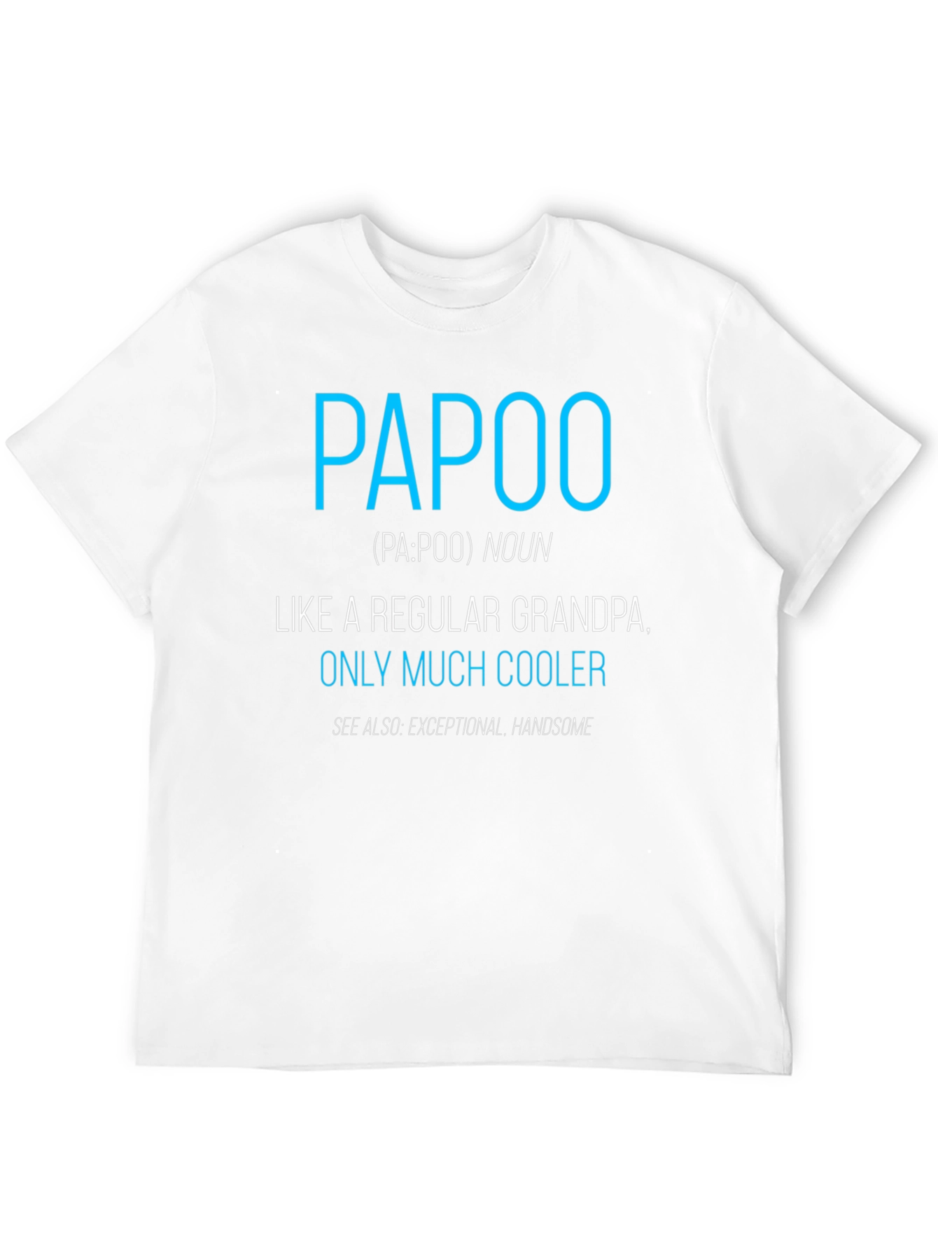 Black Funny Papoo Definition T-Shirt - Cool Grandpa Tee view 12