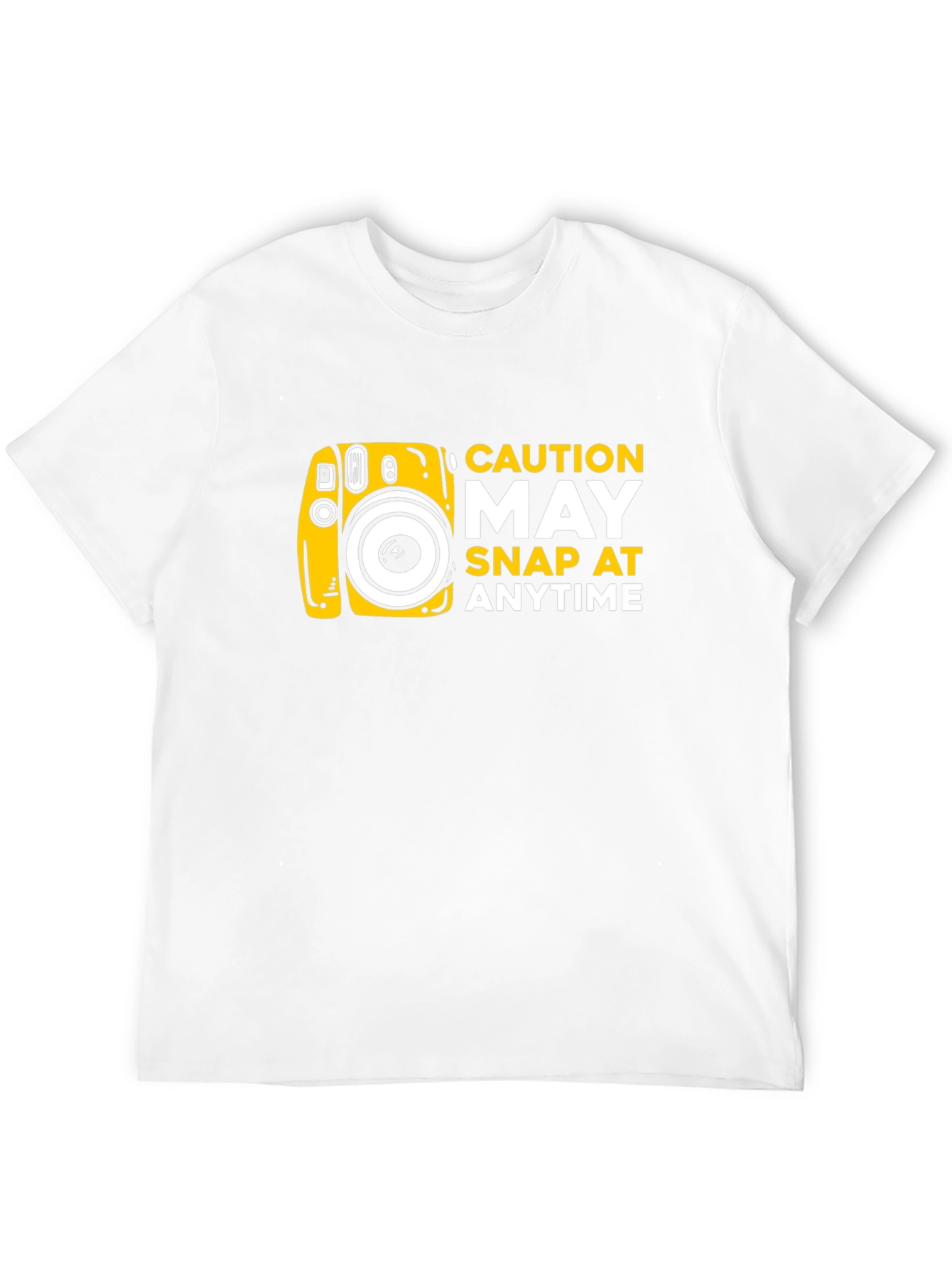 Black Caution May Snap At Anytime T-Shirt view 12