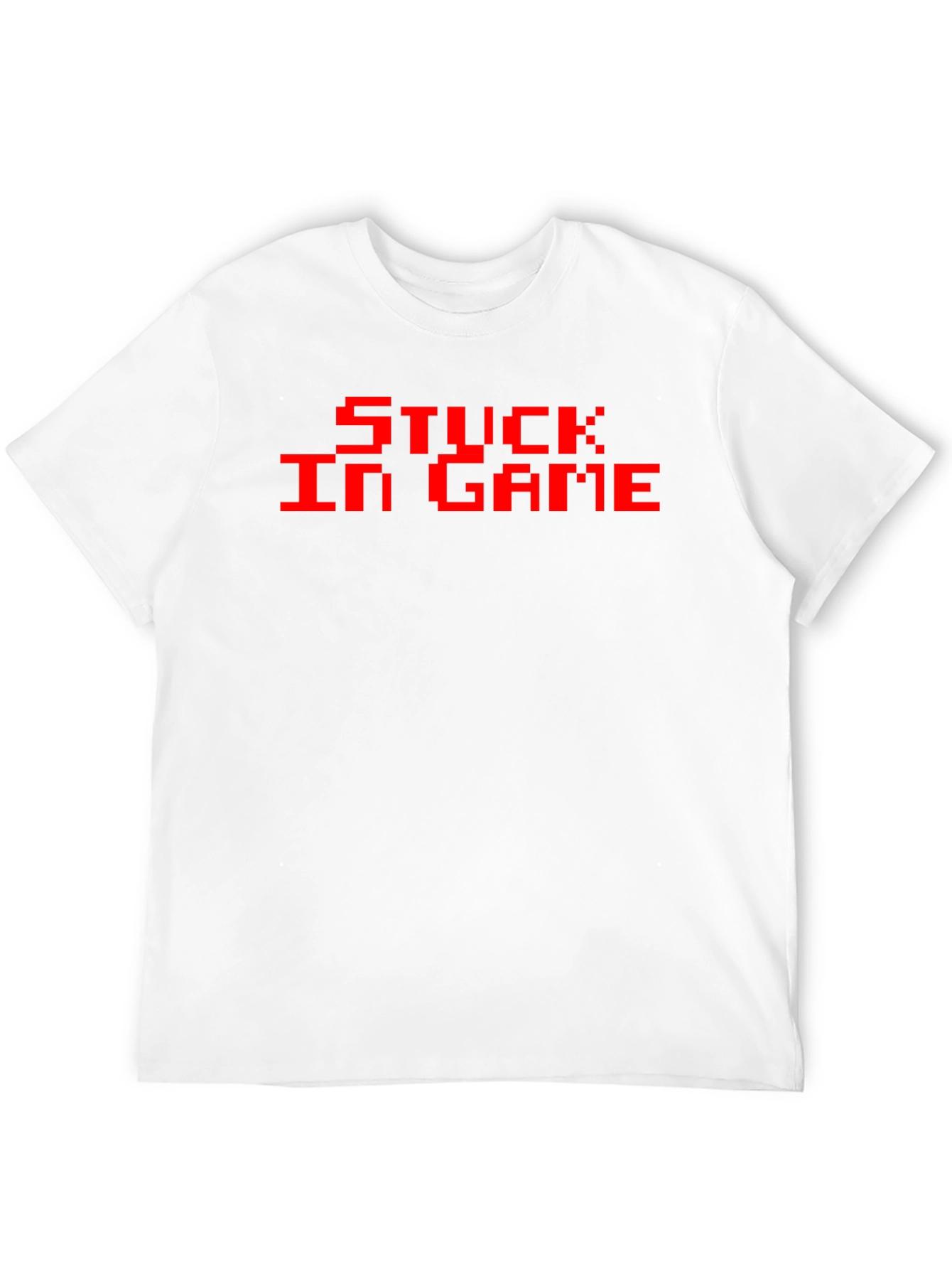 Black Stuck In Game Pixel T-Shirt - Gamer Apparel view 12