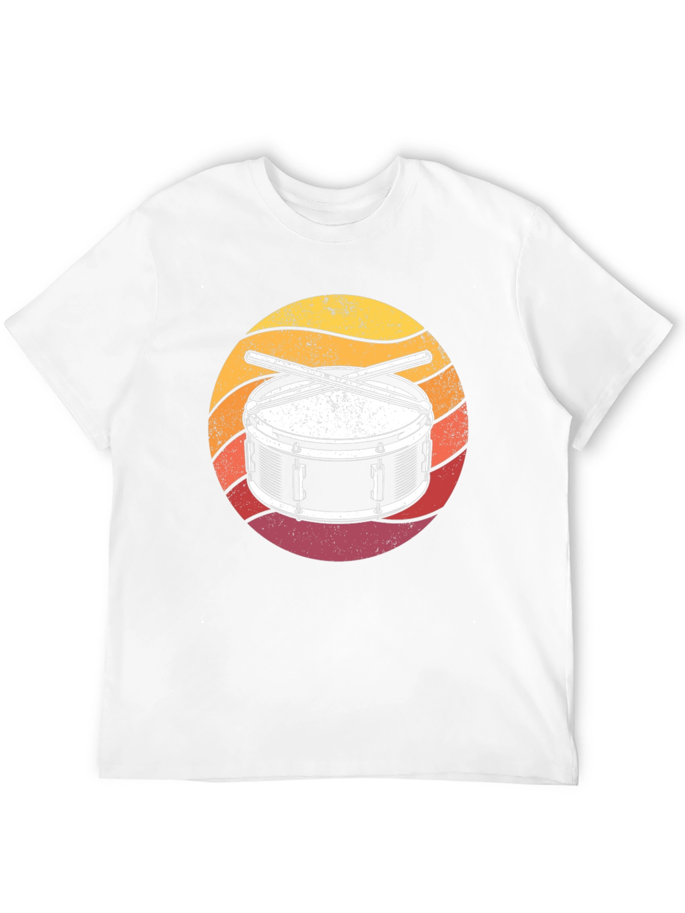 Black Drum Kit Sunset Graphic T-Shirt view 12