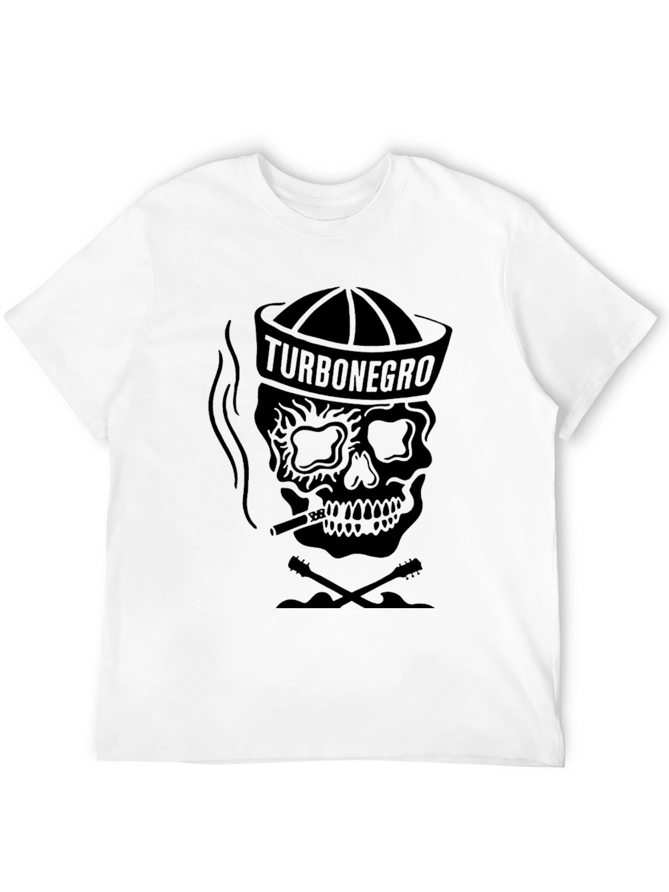 Black Turbonegro Skull Graphic Black T-Shirt view 12