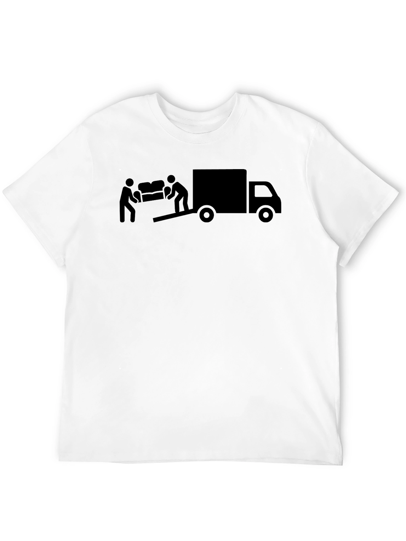 Black Moving Day T-Shirt - Men's Black Graphic Tee view 12